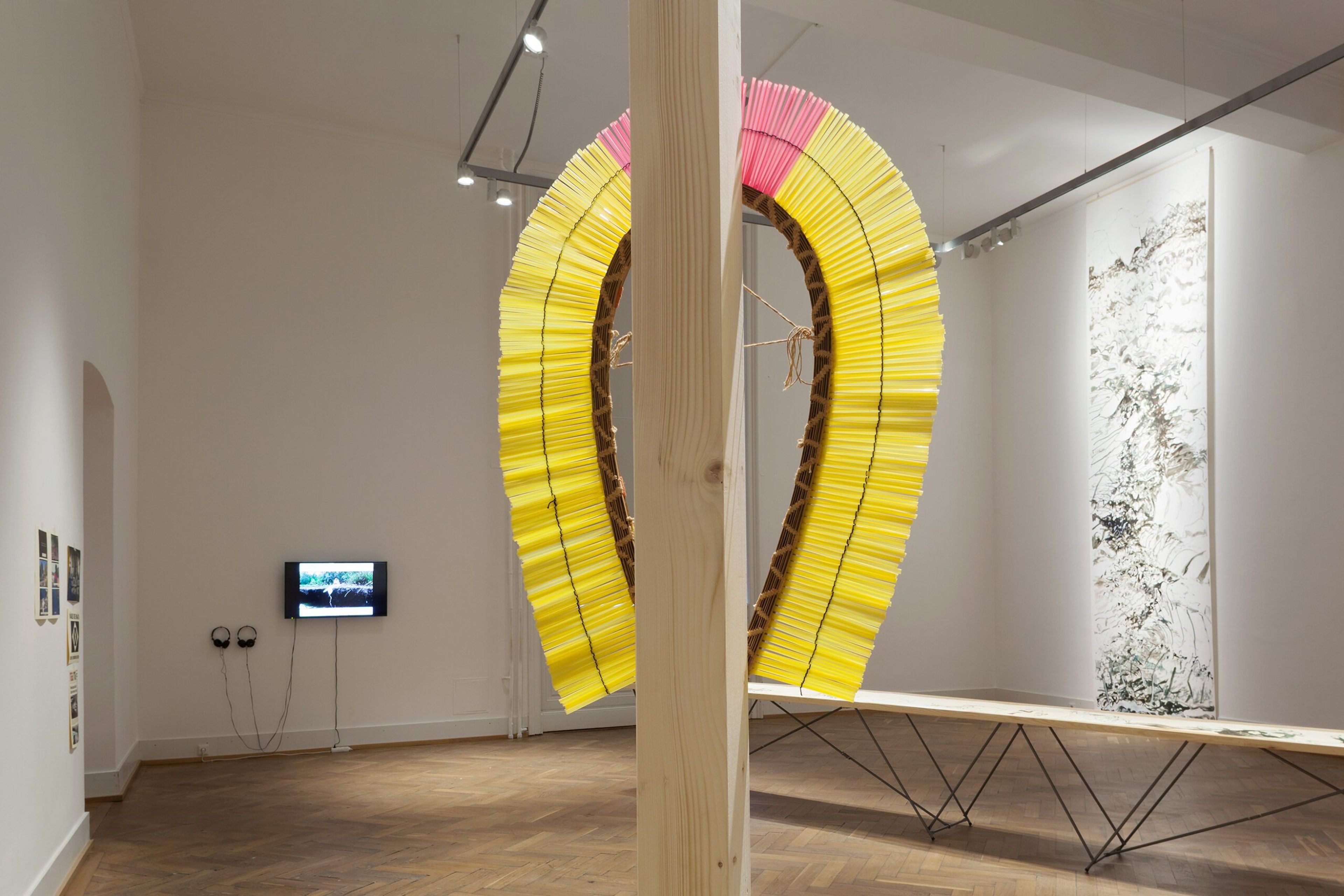 Installation view Living on. xhibit, Akademie der bildenden Künste, September, 2016. Photo: Lisa Rastl