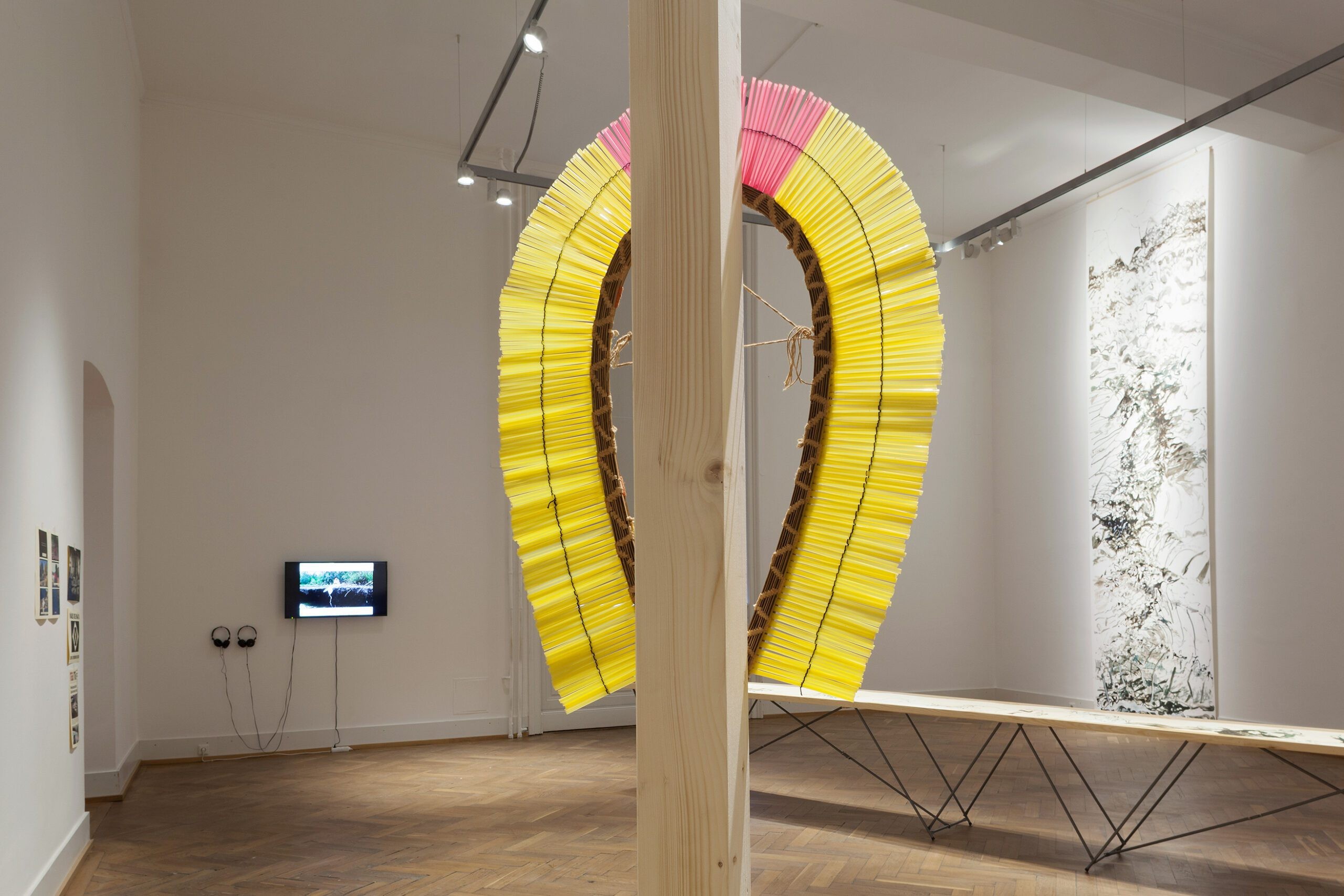 Installation view Living on. xhibit, Akademie der bildenden Künste, September, 2016. Photo: Lisa Rastl