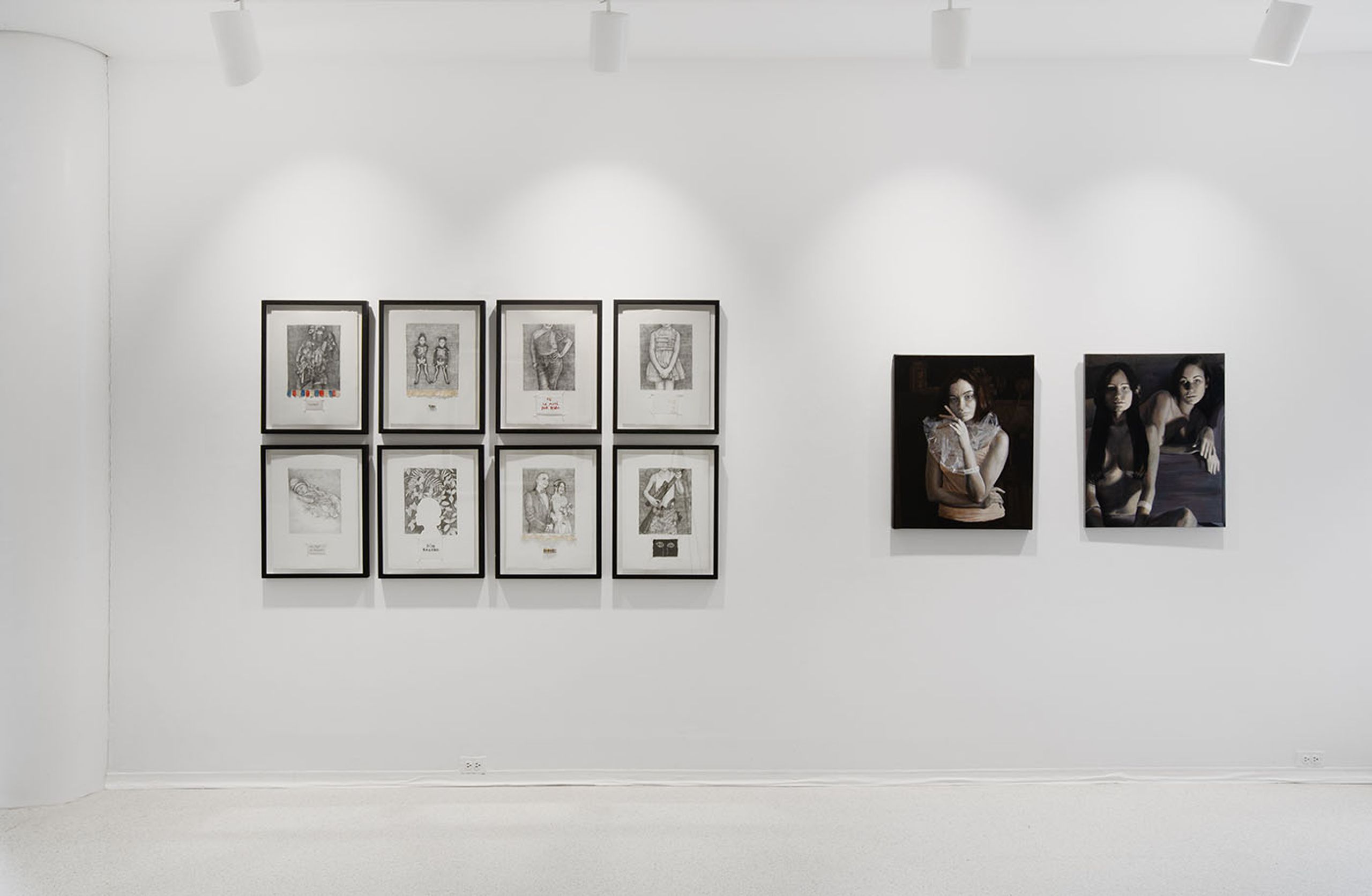 View of the exhibition Raíces y renacimiento: Mujeres Dominicanas en el Arte (Roots and Rebirth: Dominican Women in Art), at Hostos Center for the Arts and Culture (USA). Photo: courtesy of @404artcollection