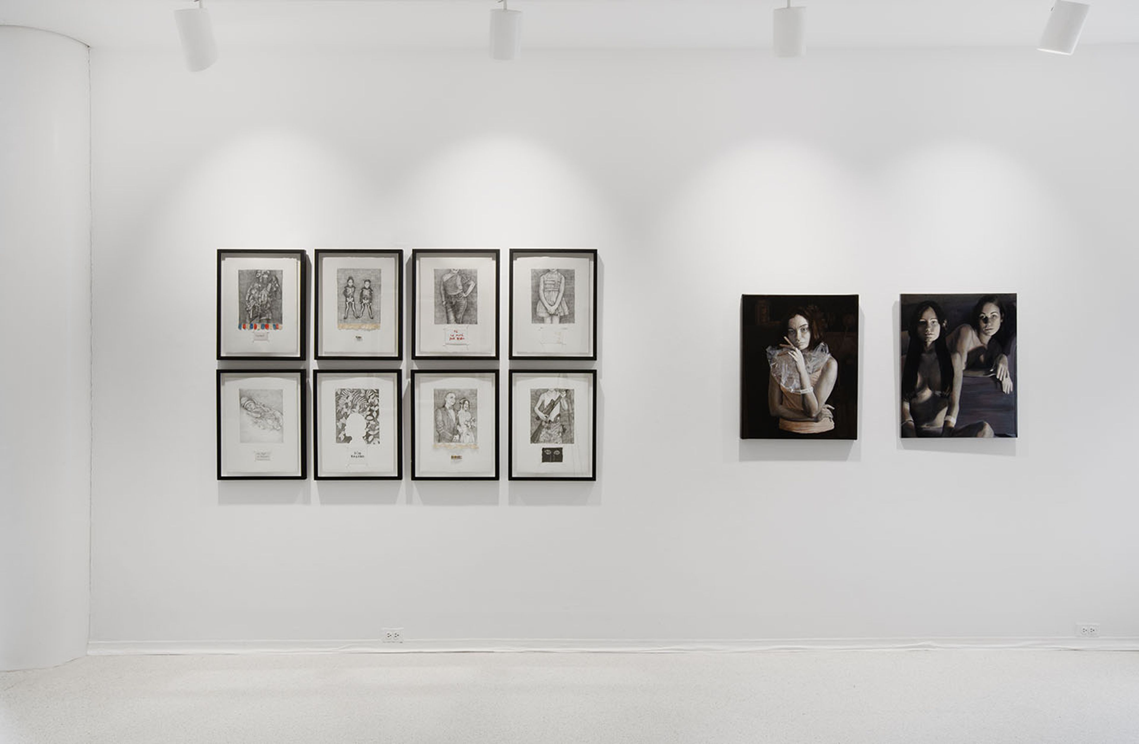 View of the exhibition Raíces y renacimiento: Mujeres Dominicanas en el Arte (Roots and Rebirth: Dominican Women in Art), at Hostos Center for the Arts and Culture (USA). Photo: courtesy of @404artcollection