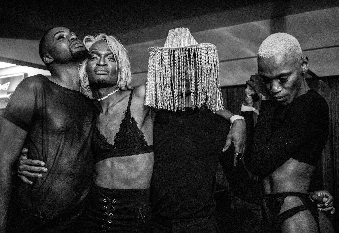 Andymkosi, Between Sisters, 2021. 25 OCTOBER 2019 : A day before the Johannesburg Pride, Le Grande hosted a Festish Ball with various categories for the queer community to parttake in at the Tennis Club. Courtesy of the artist.
