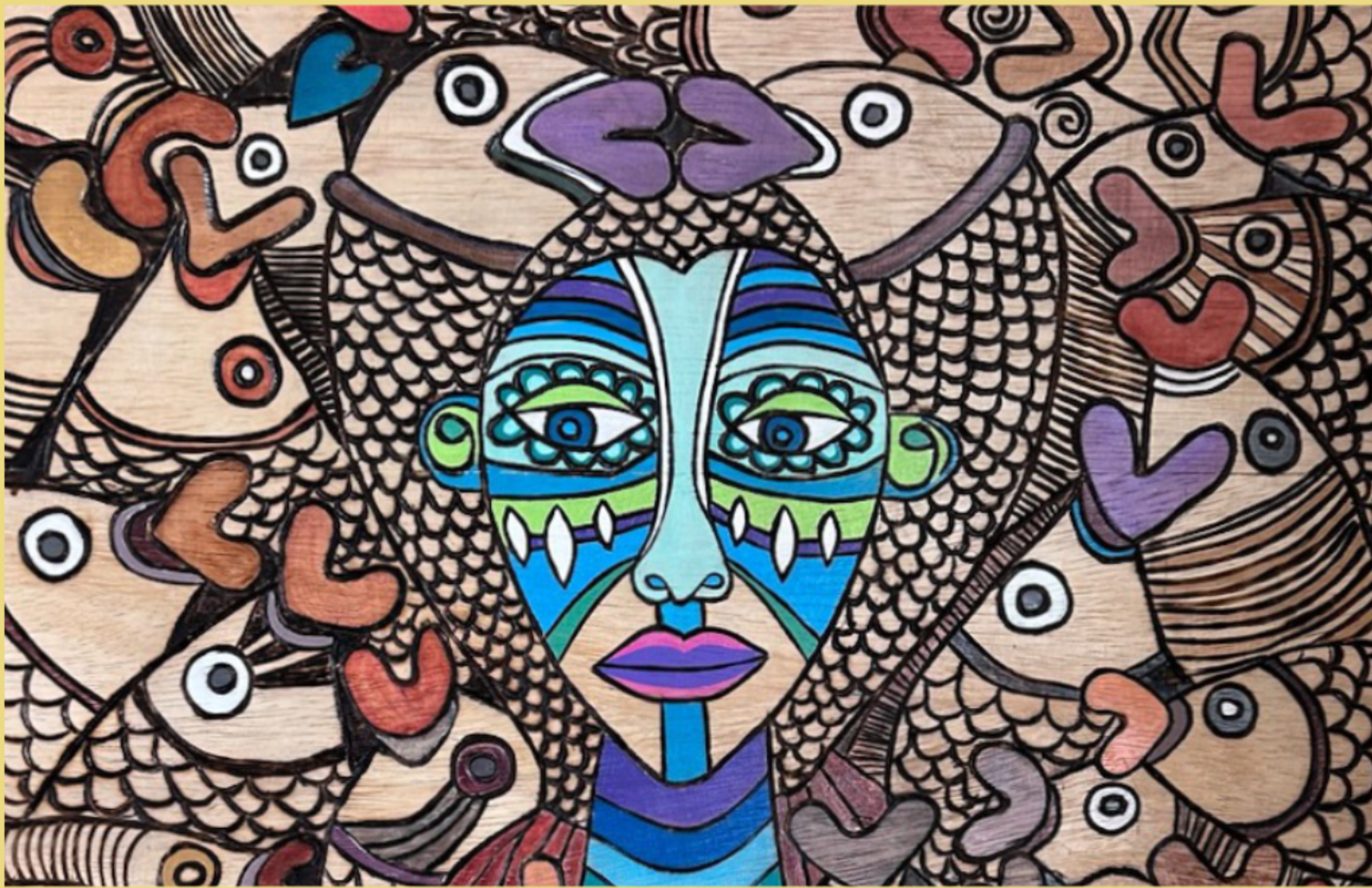 Orishas on Wood