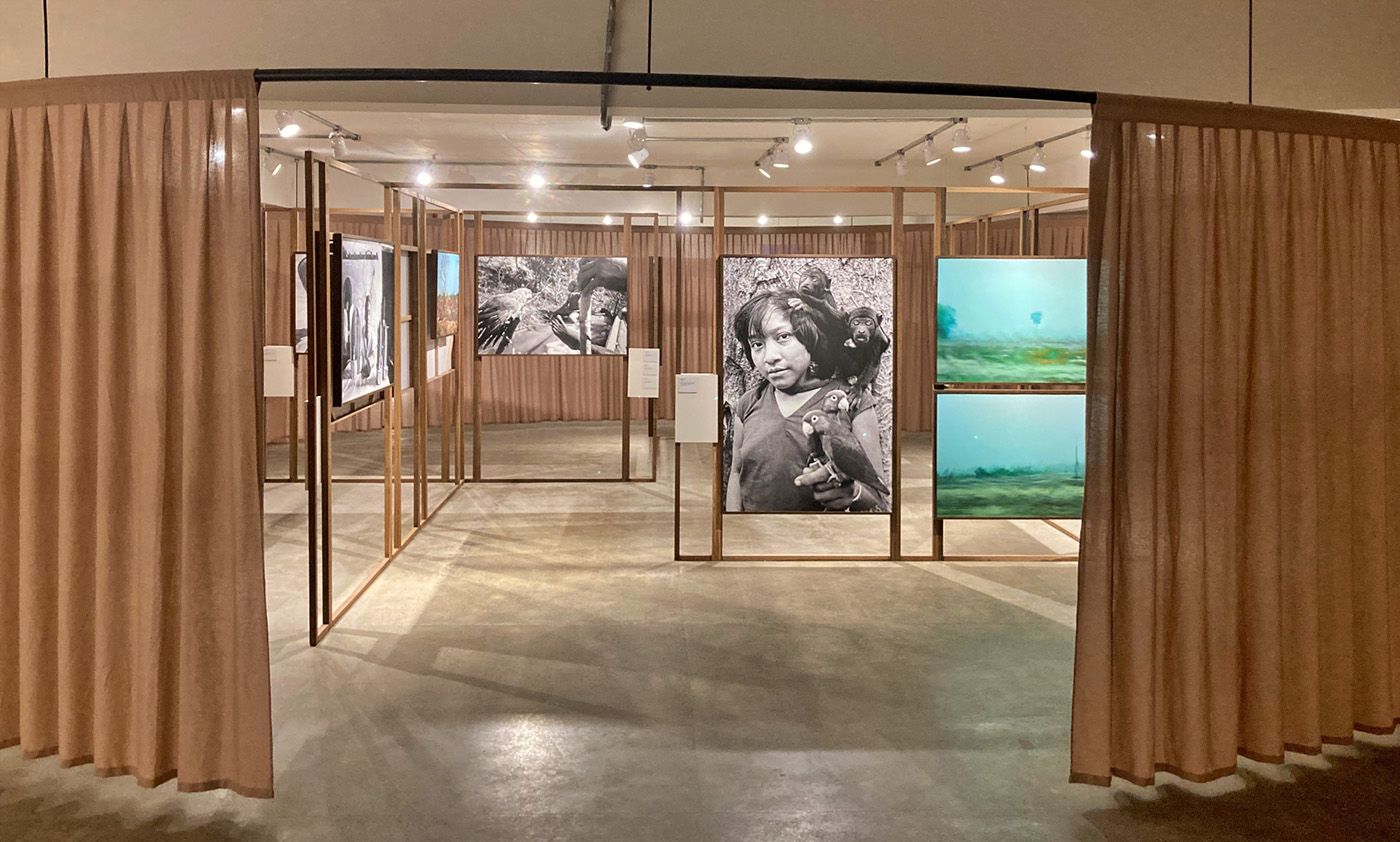 View of exhibition, 2nd floor, Bienal das Amazônias, Belém do Pará, 2023. Photo: Danilo José Rocha.