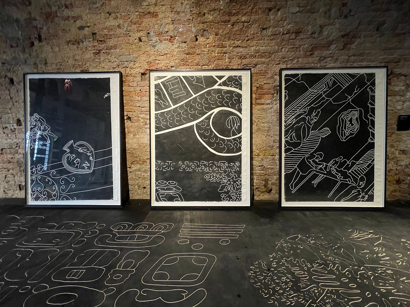 Mariana Castillo Deball, Calendar Fall Away, at the 2022 Mexican Pavilion.