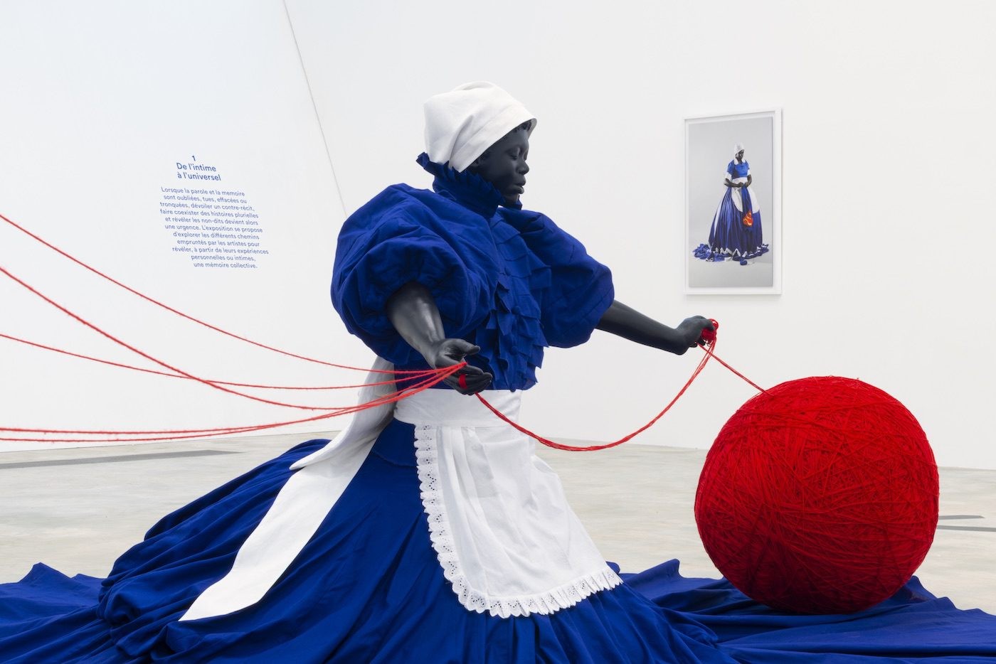 Mary Sibande, Sophie. Exhibition View “Memoria: stories from another History”, from 5 February to 20 November 2021 at the Frac Nouvelle-Aquitaine MÉCA. Photos: Gaëlle Deleflie