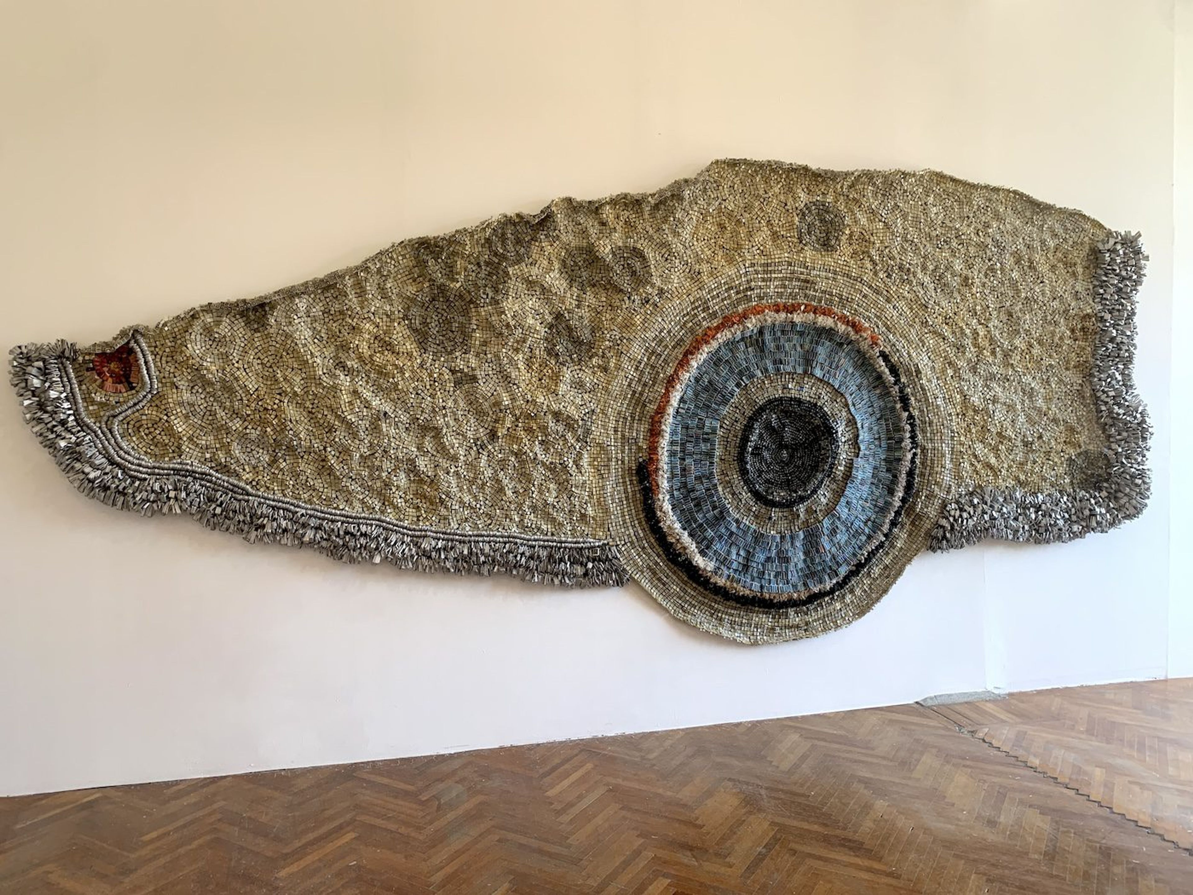 Moffat Takadiwa. Installation View of National Pavilion of Zimbabwe, 60th Venice Biennale. Photo: C&amp;
