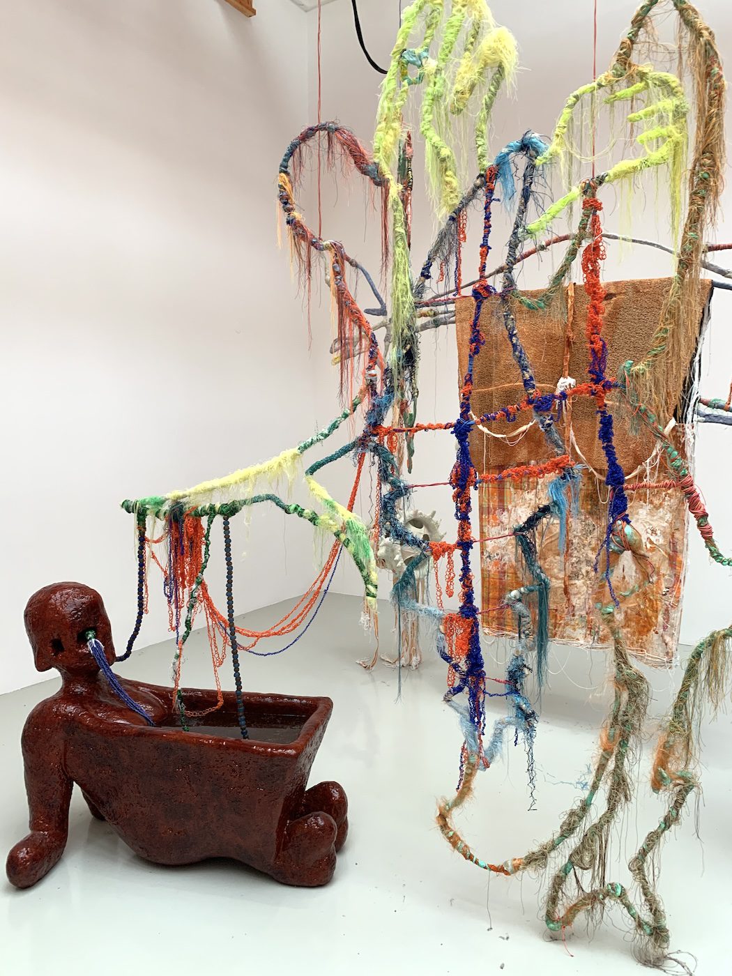 Julien Creuzet. Installation View of National Pavilion of France, 60th Venice Biennale. Photo: C&amp;