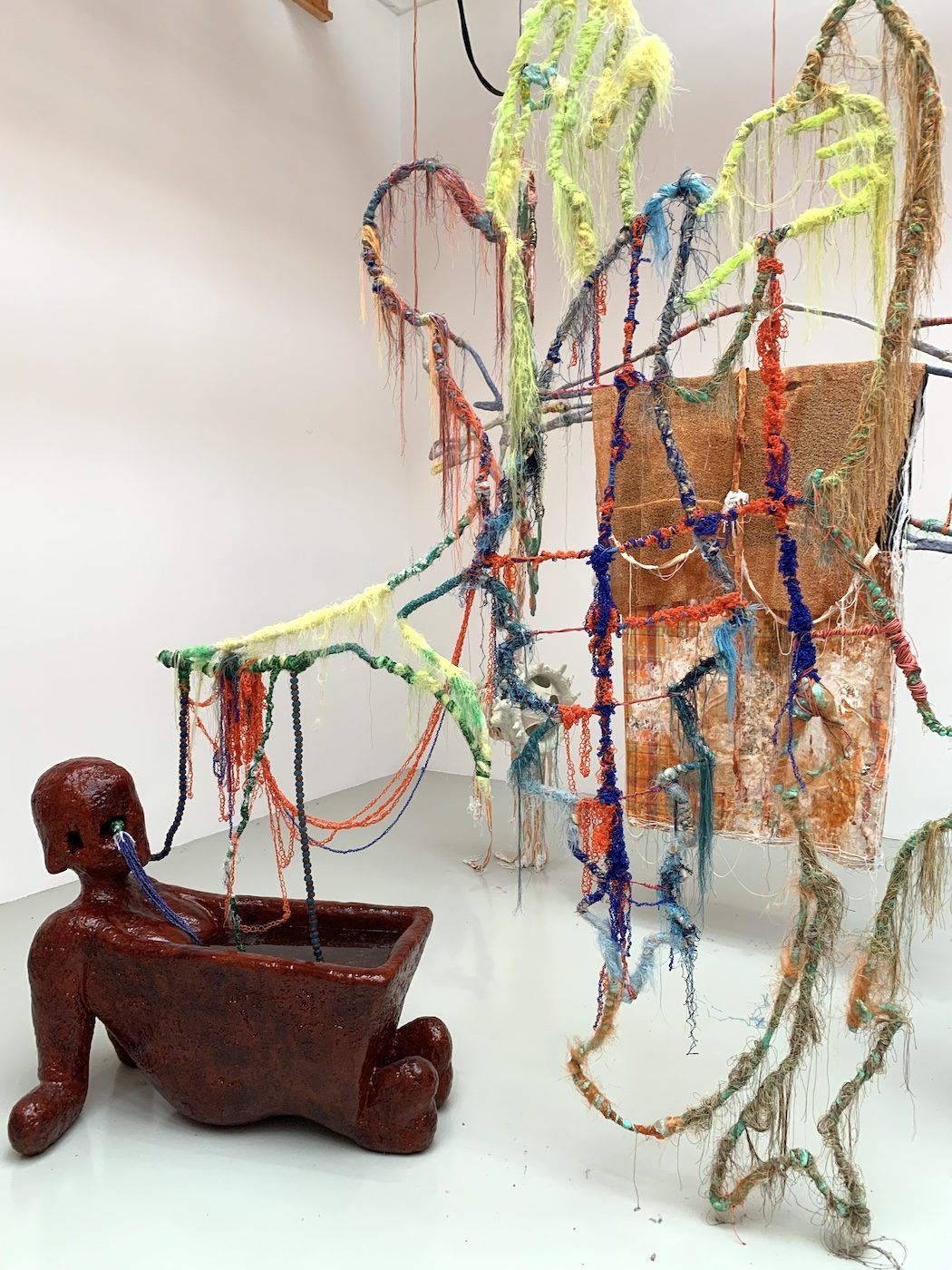 Julien Creuzet. Installation View of National Pavilion of France, 60th Venice Biennale. Photo: C&