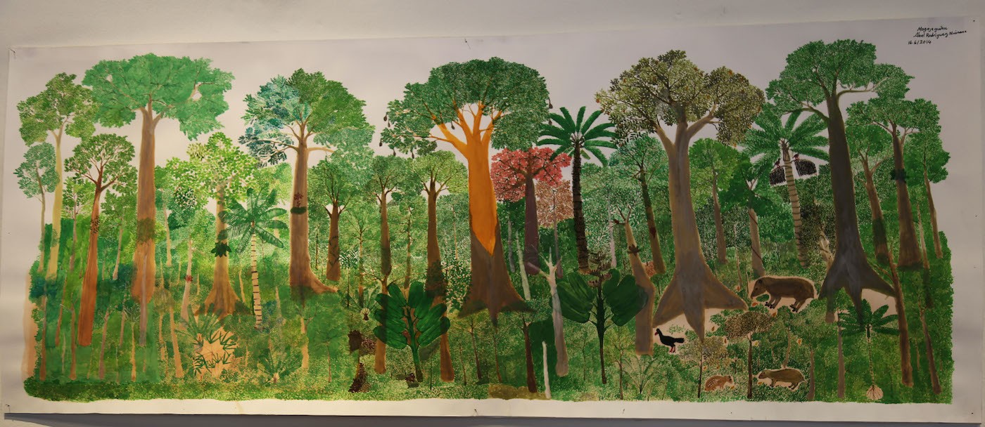 Abel Rodríguez, Tree of Life, 2014, drawing. Commissioned and produced by the National University of Colombia in collaboration with the Tropenbos Foundation. Photo: Ana Luisa González.