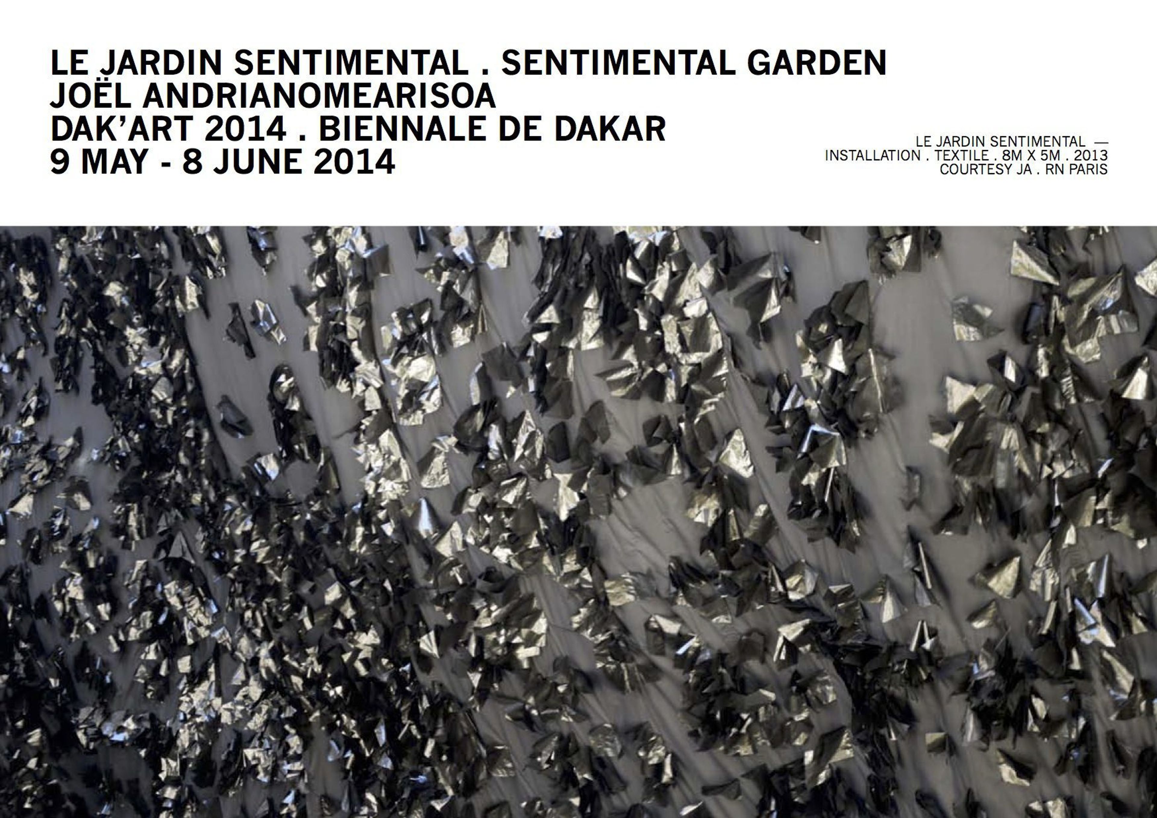JOËL ANDRIANOMEARISOA: LE JARDIN SENTIMENTAL . SENTIMENTAL GARDEN