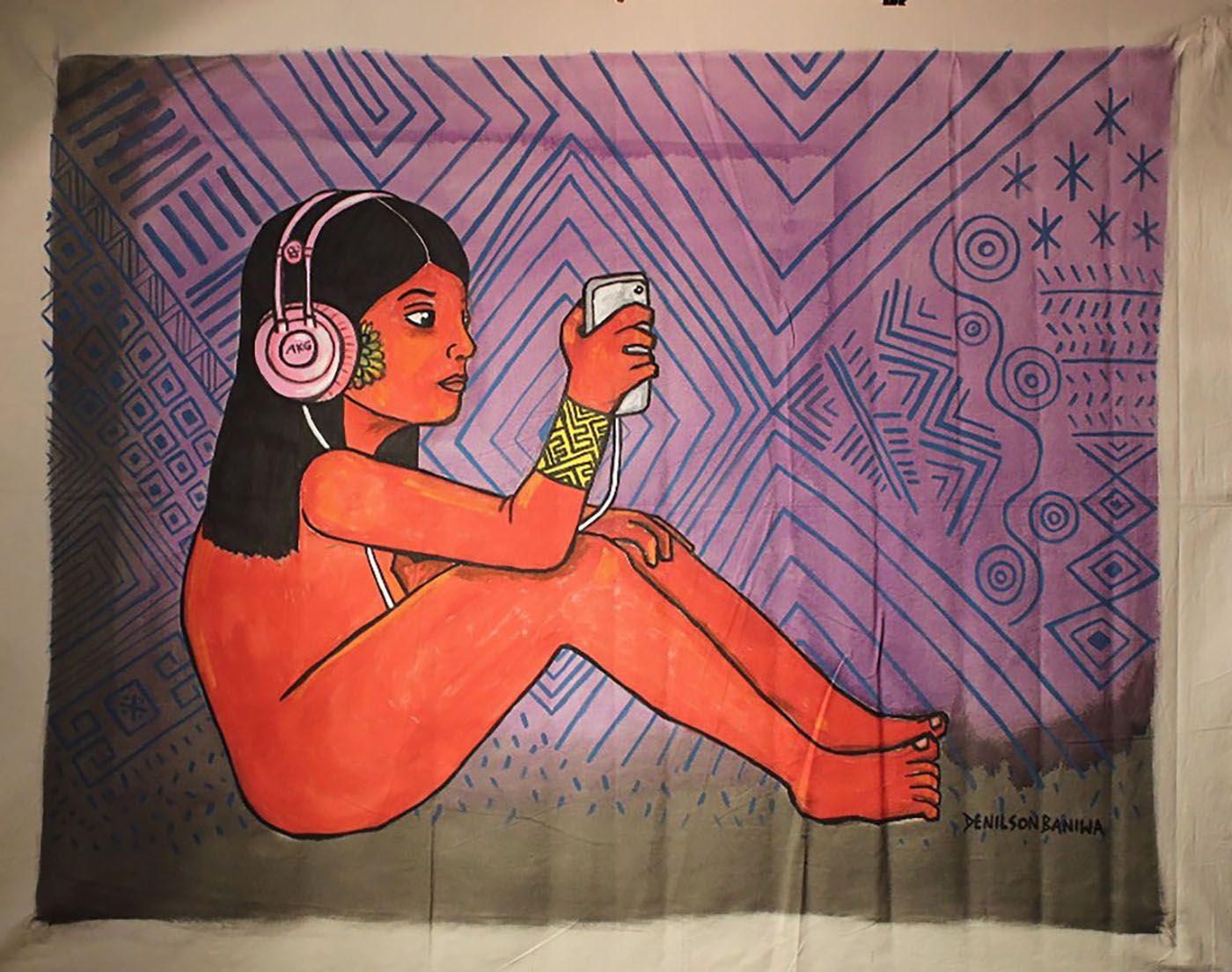 Denilson Baniwa, Cunhatain, musical anthropophagy, 2018. Courtesy of the artist.