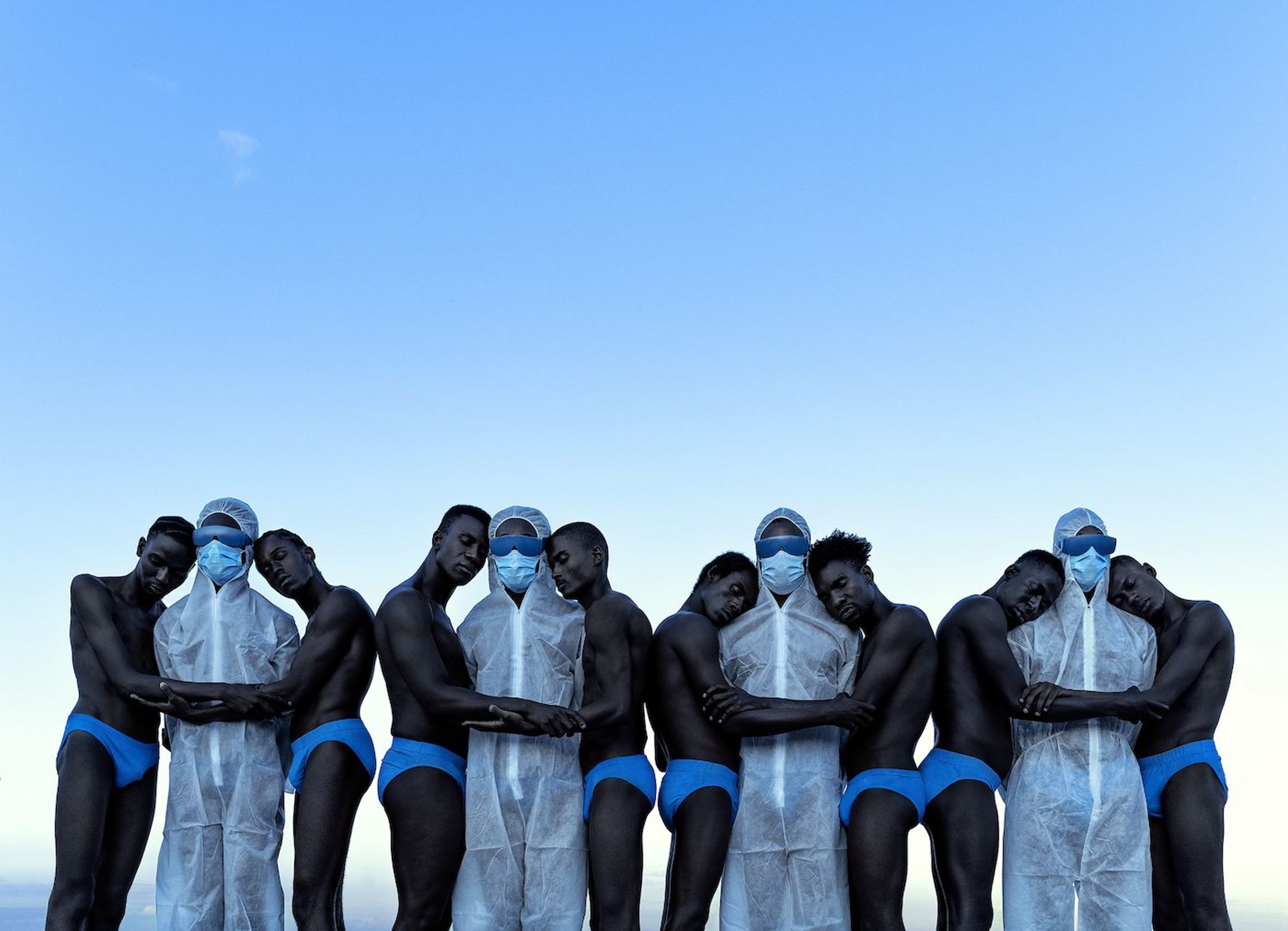 Tatenda Chidora, Social distance II, 2022. Ilford Gold Fibre Pearl 290gsm, 110cm × 166cm. Courtesy of the artist.