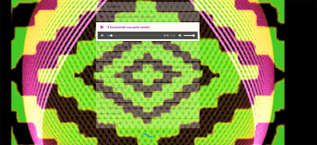 Still from Eu Não Sou Afrofuturista (2020). BIAHITS. Web-specific interactive visual and sound album // 10 tracks, interactive plugin, virtual installation // 2020.