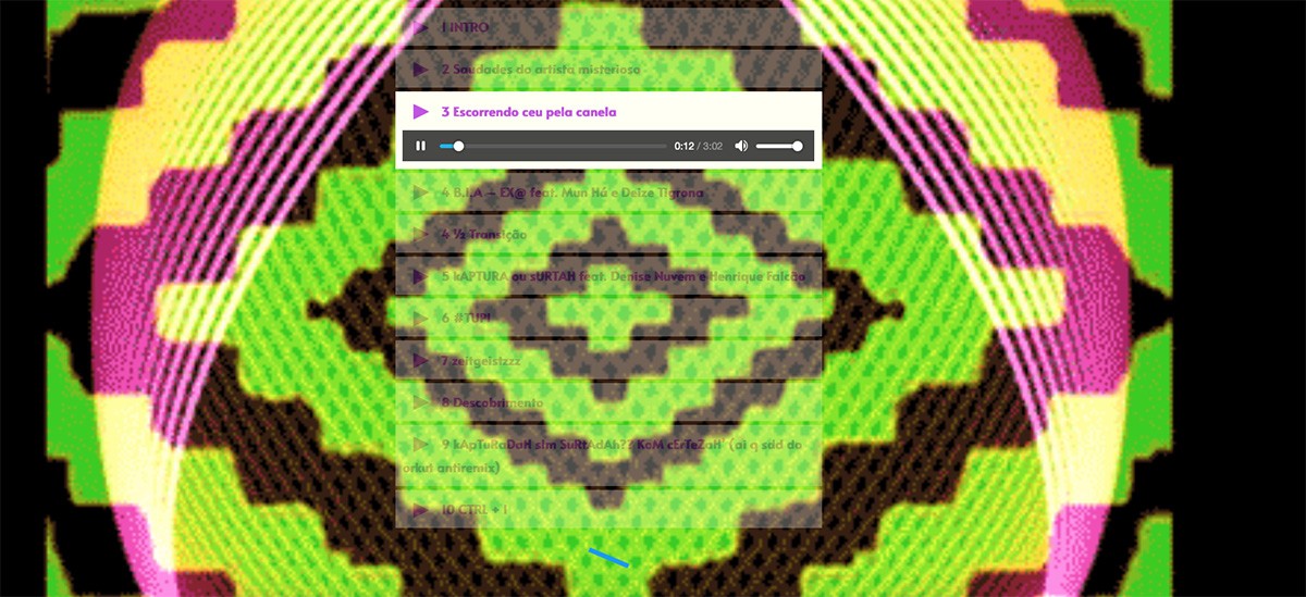 Still from Eu Não Sou Afrofuturista (2020). BIAHITS. Web-specific interactive visual and sound album // 10 tracks, interactive plugin, virtual installation // 2020.