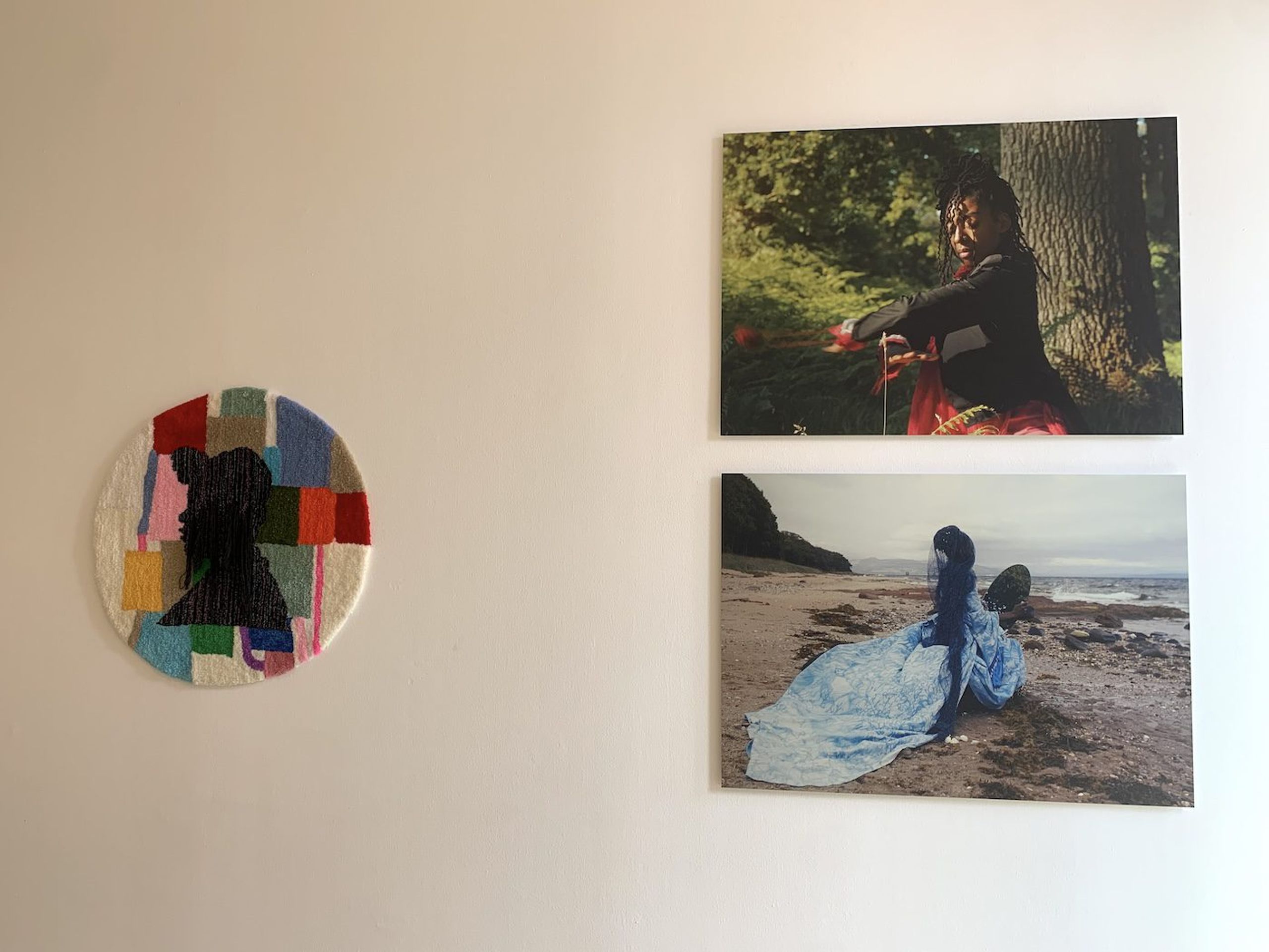(left) Kombo Chapfika; (right) Sekai Machache. Installation View of National Pavilion of Zimbabwe, 60th Venice Biennale. Photo: C&