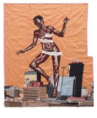 Billie Zangewa, The Rebirth of the Black Venus, 2010. Tapisserie de soie 127 x 130 cm. Collection privée.