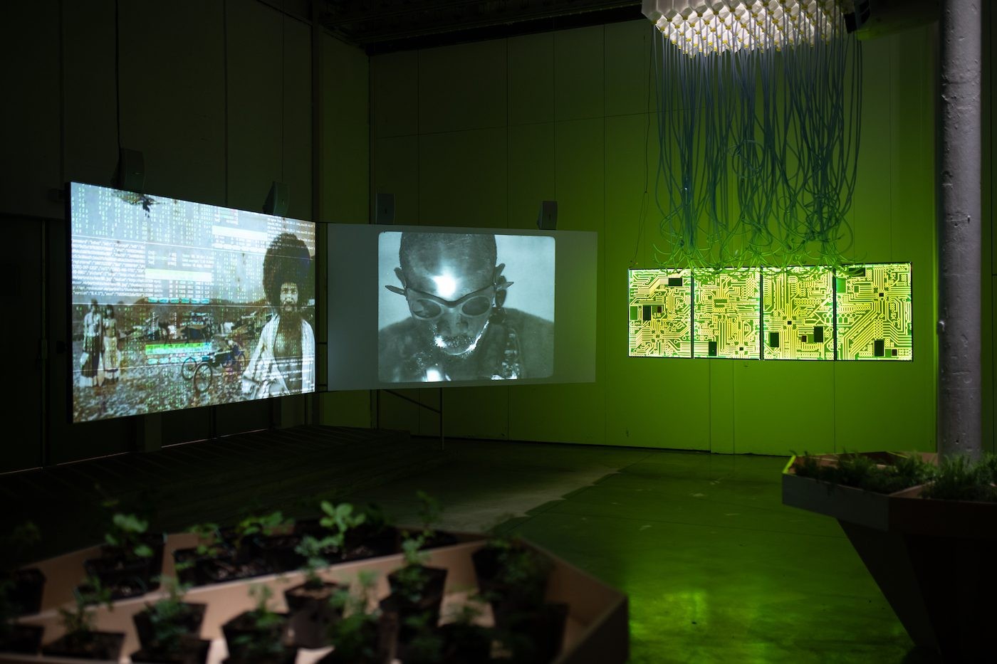 Installation View UFA – University of African Futures from 10 April to 10 August 2021 at le lieu unique.