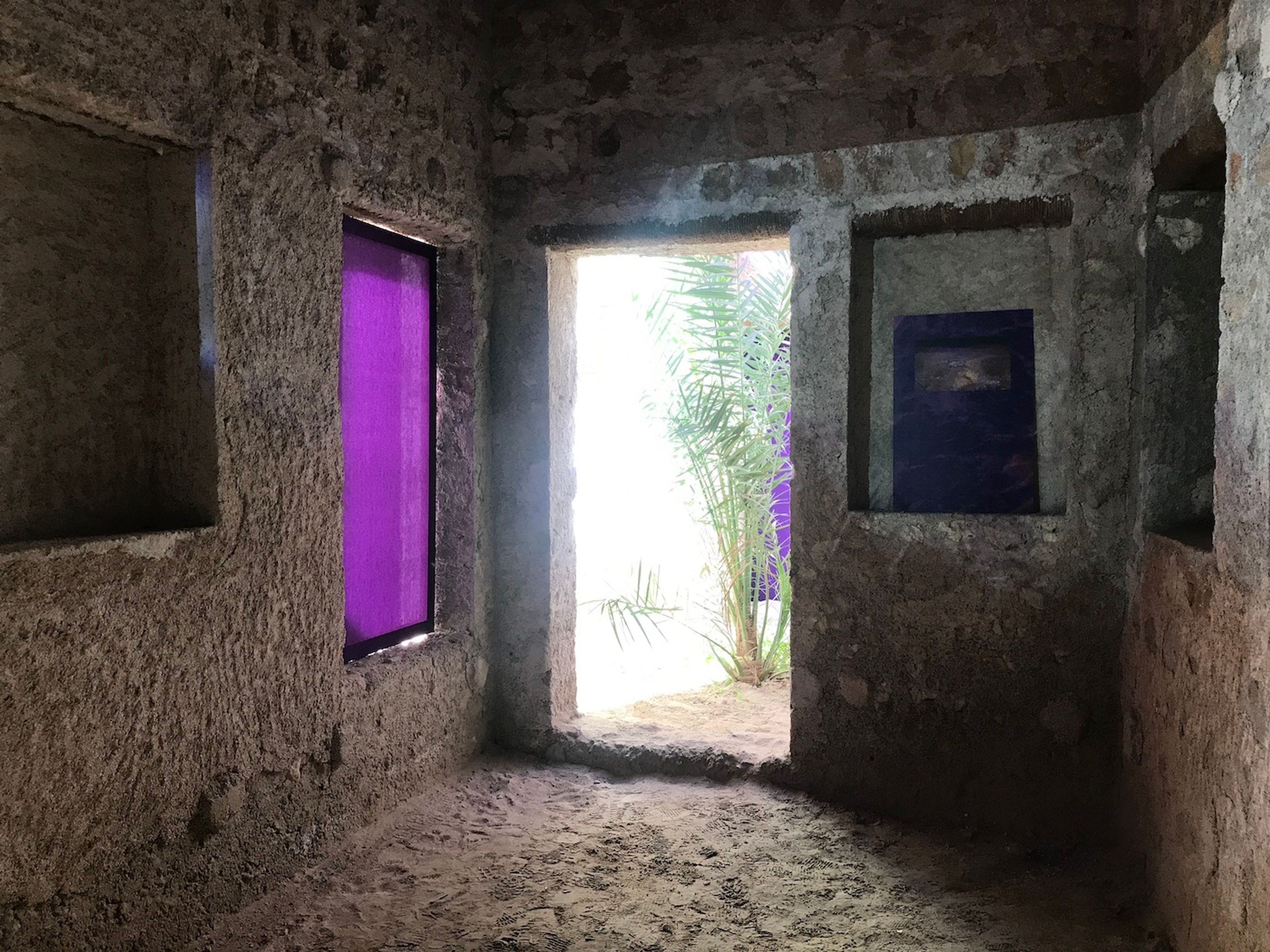 Basel Abbas and Ruanne Abou-Rahme, Until we became fire and fire us, 2023. Installation view at Sharjah Biennial 15. Photo: C&amp;.