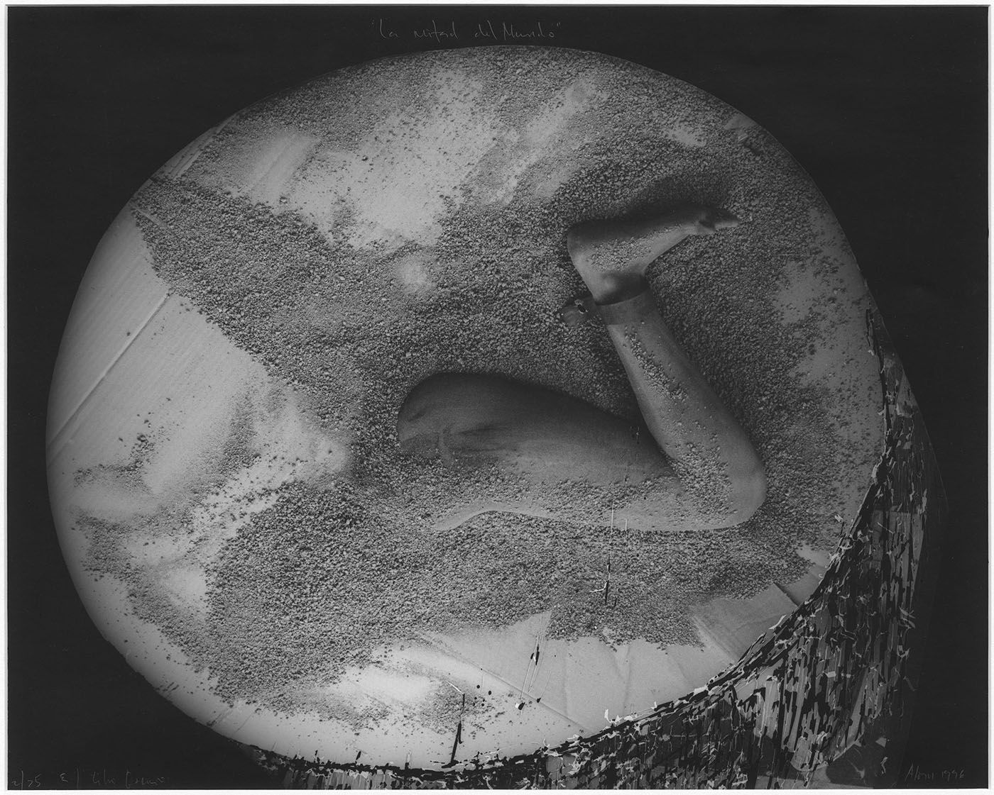 Juan Carlos Alom, La mitad del mundo (The Middle of the World), from the series El libro oscuro (The Dark Book), 1996, Gelatin silver print, The Museum of Fine Arts, Houston, The Madeleine P. Plonsker Collection, Gift of Madeleine and Harvey Plonsker, 2024.238, © 1996 Juan Carlos Alom