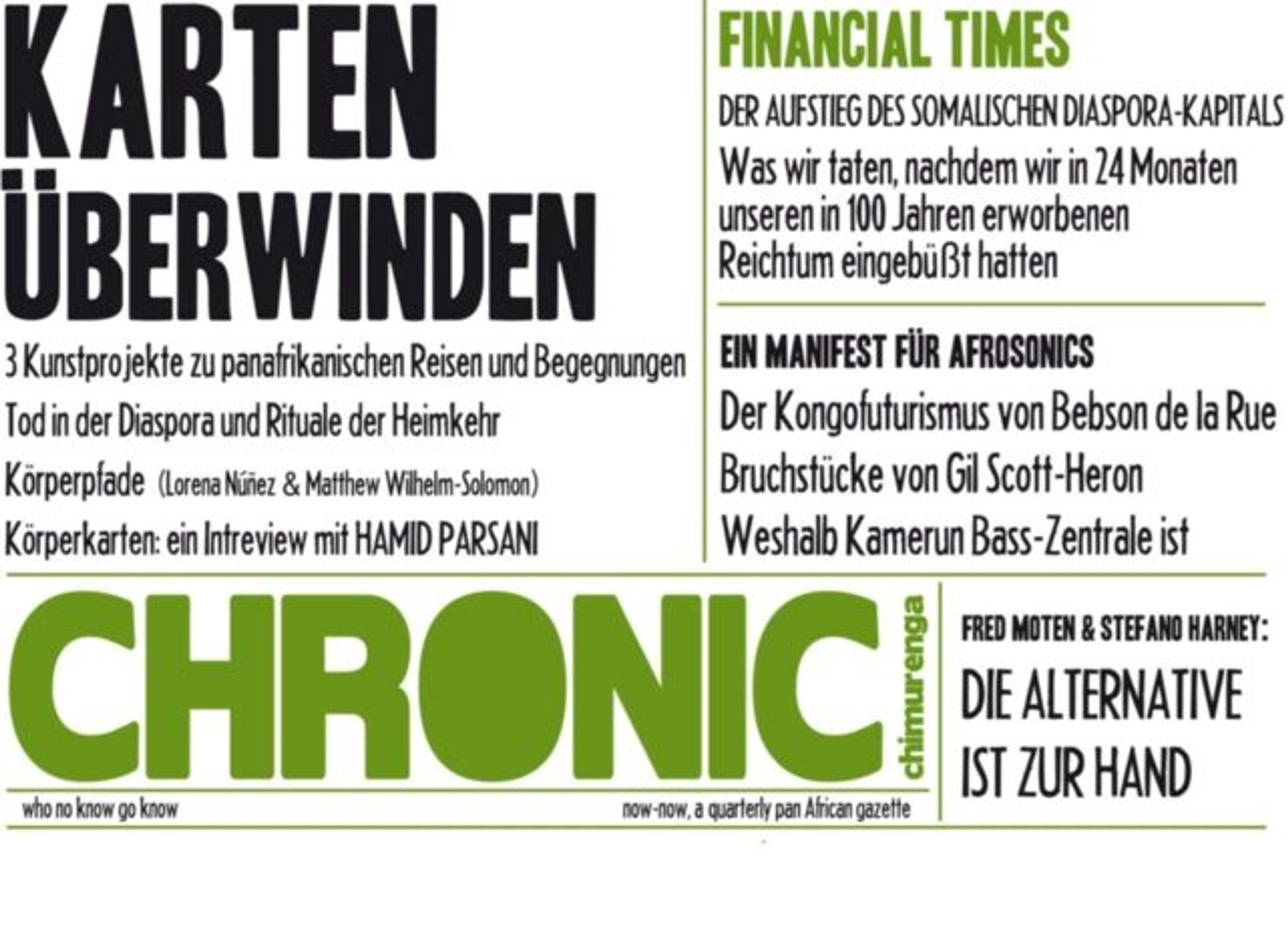 german issue of Chimurenga CHRONIC