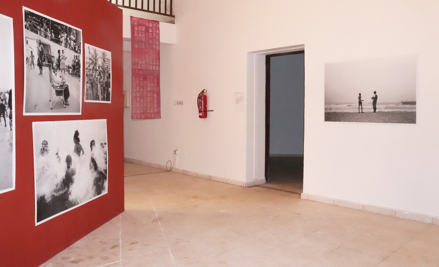 Installation shot. From the left, works by Luvuyo Equiano Nyawose, Annie-Marie Akussah and Luvuyo Equiano Nyawose. Photo by Annie-Marie Akussah