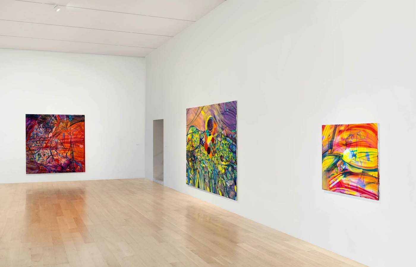 Installation view: “Jadé Fadojutimi: Yet, Another Pathetic Fallacy” at ICA Miami. Photo: Zachary Balber.