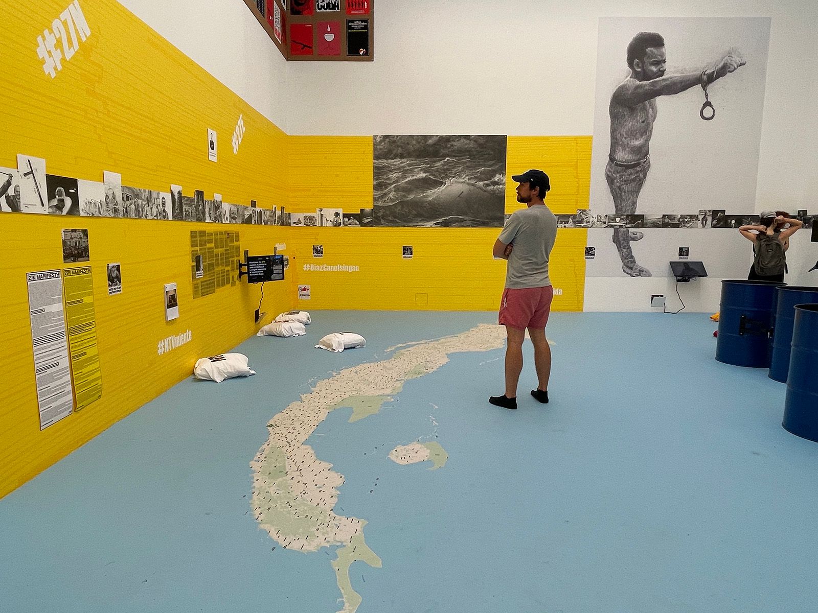 Installation view of Operational Factography (2022) by INSTAR collective at documenta15. Photo: C&amp;AL