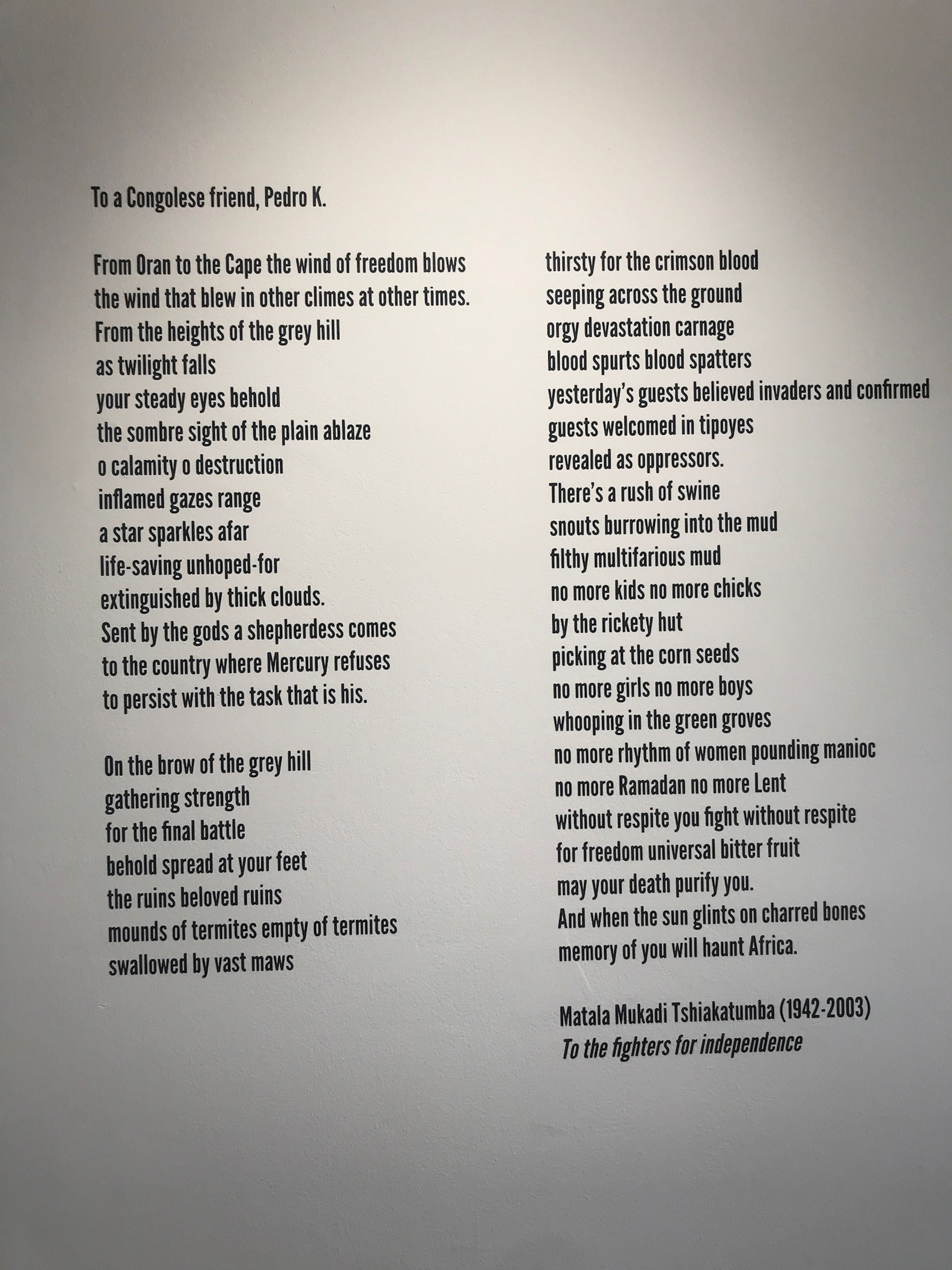 Sammy Baloji, Shinkolobwe’s Abstraction, 2022. Installation view at Sharjah Biennial 15. Photo: C&amp;.