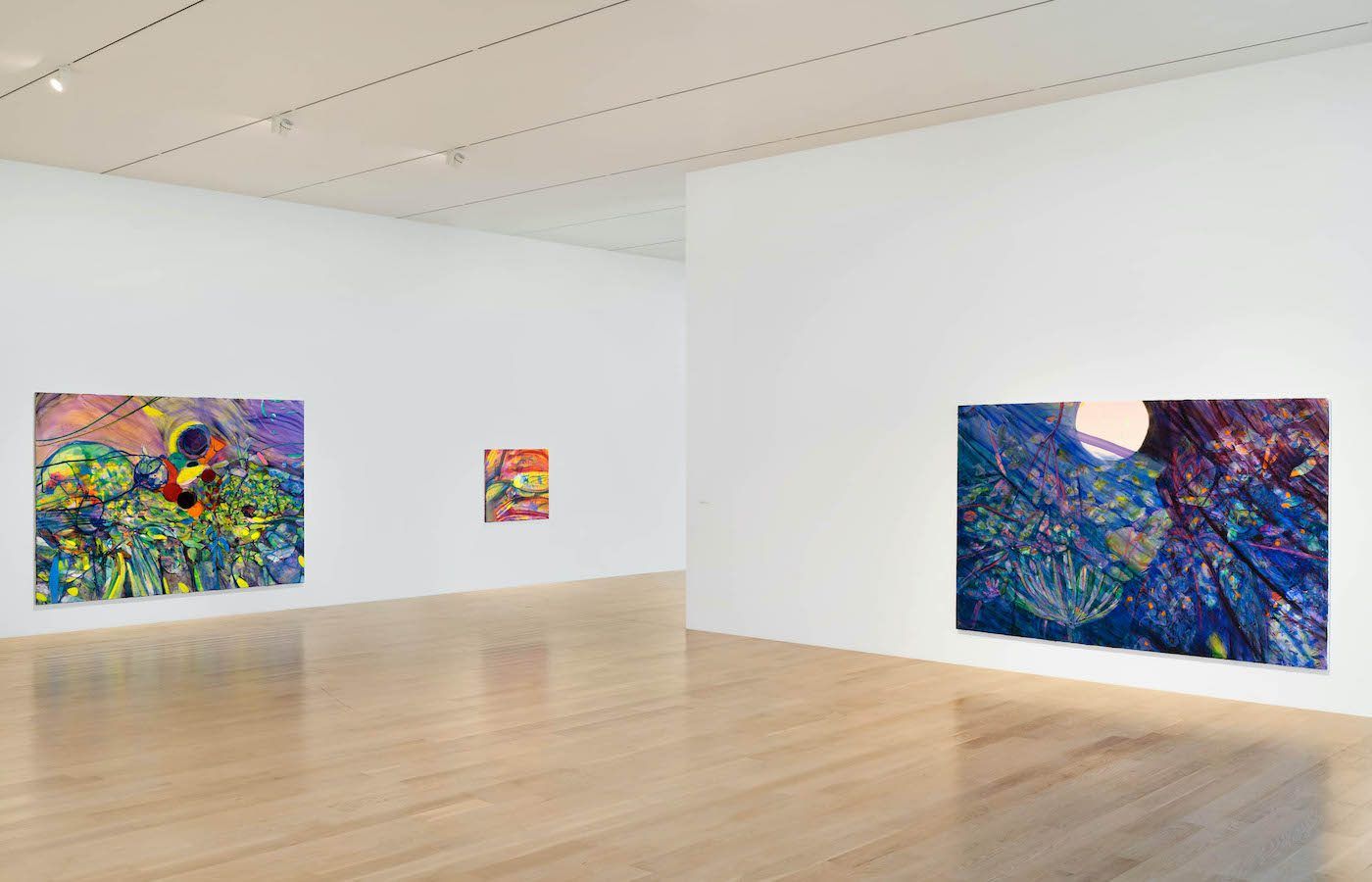 Installation view: “Jadé Fadojutimi: Yet, Another Pathetic Fallacy” at ICA Miami. Photo: Zachary Balber.