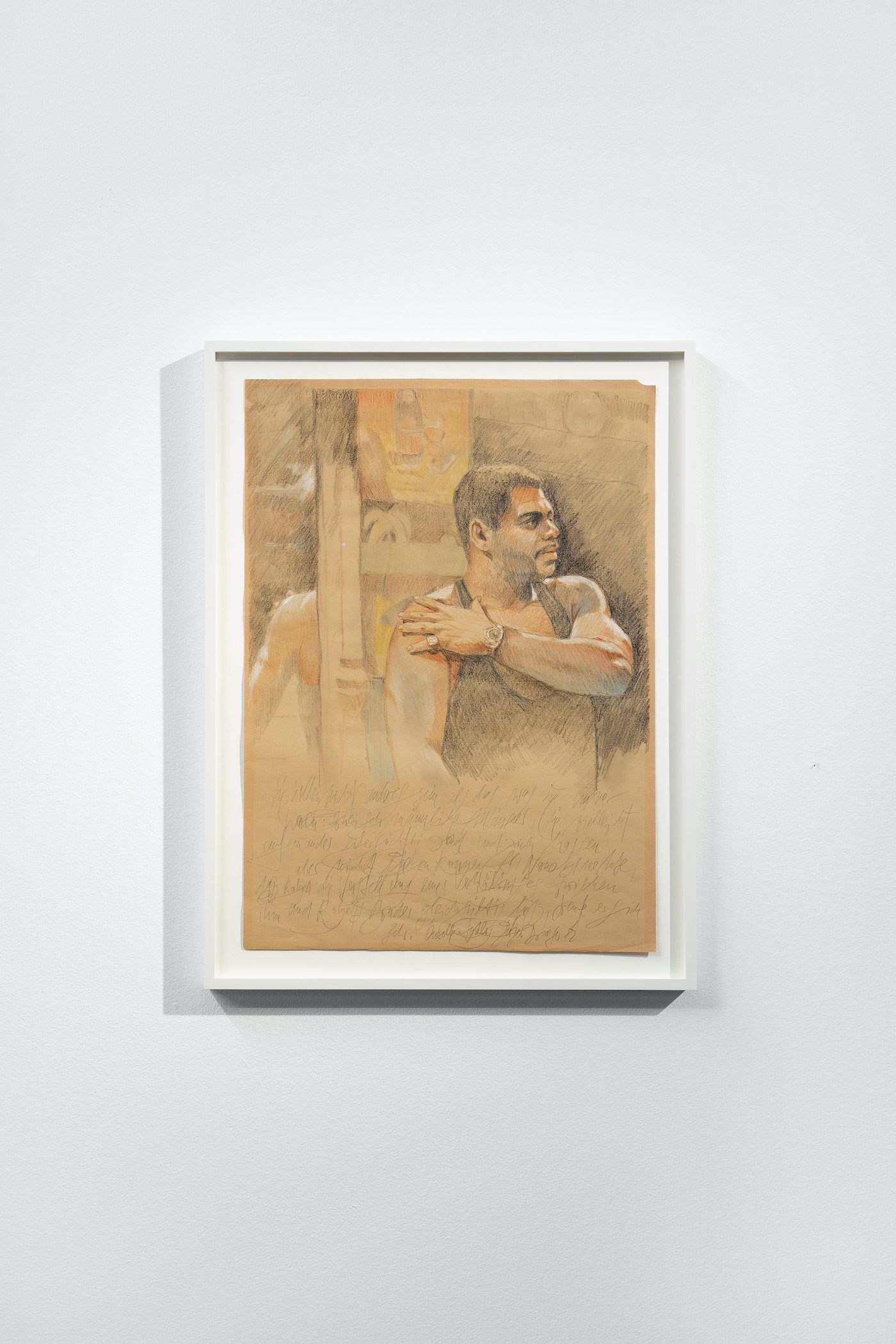 James Gregory Atkinson, ‘6 Friedberg-Chicago’ (Detail), Jürgen Draeger: Günther Kaufmann – Querelle Zyklus, 1982, installation view Dortmunder Kunstverein, 2021/22. Courtesy: the artist, Pietro Draeger, Dortmunder Kunstverein. Photo: Jens Franke