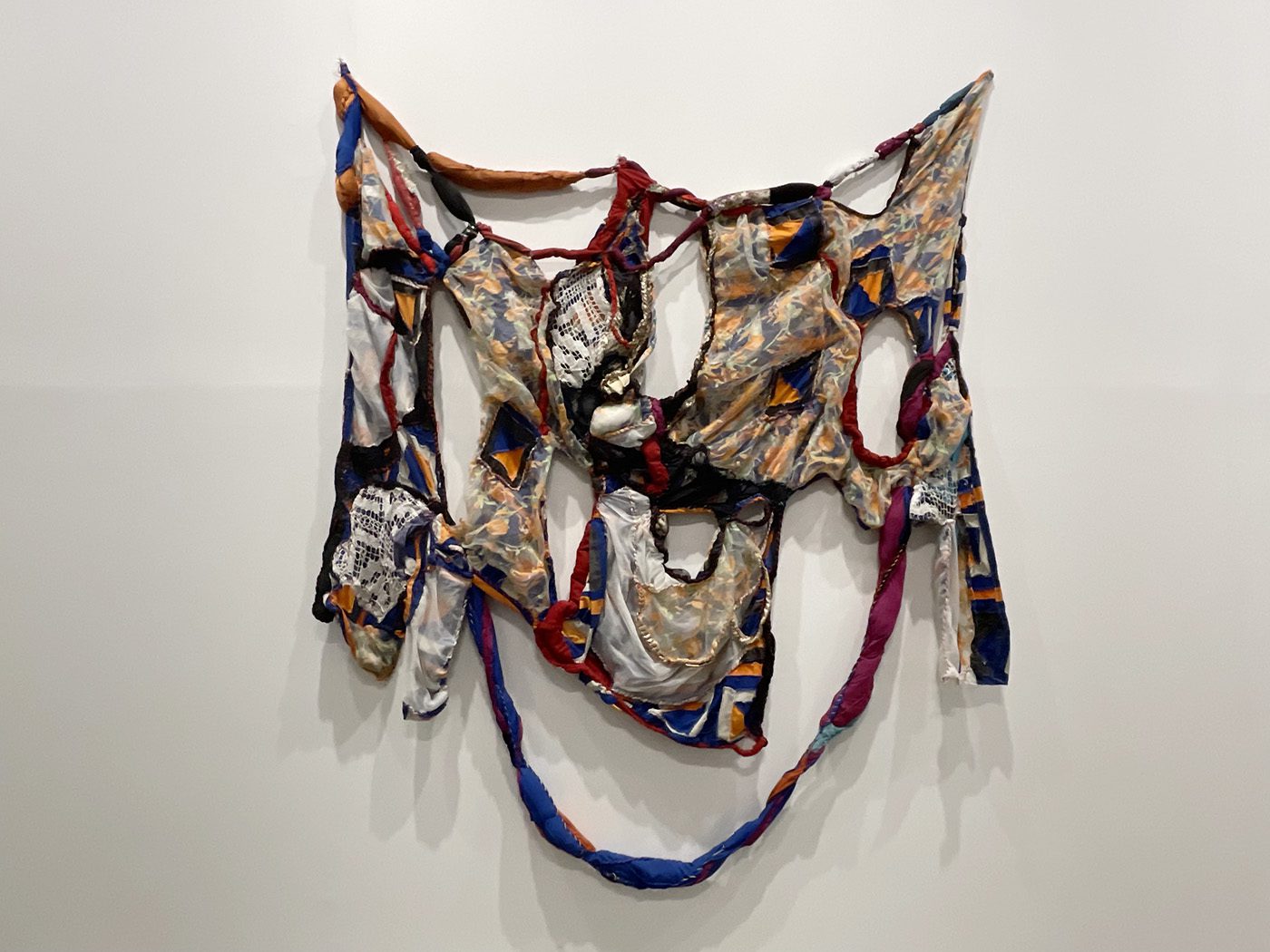 Sonia Gomes, from the series Fabric, Untitled, 2008. Stitching, bindings, and different fabrics. Courtesy of the artist and Mendes Wood DM.