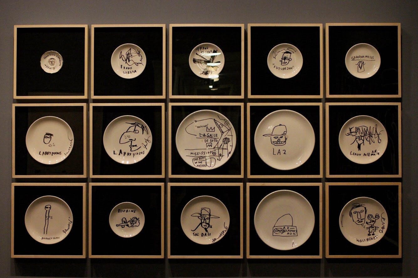 45 Marker on Ceramic Plates, Jean-Michel Basquiat (1983/84). © Estate of Jean-Michel Basquiat. Licensed by Artestar, New York.