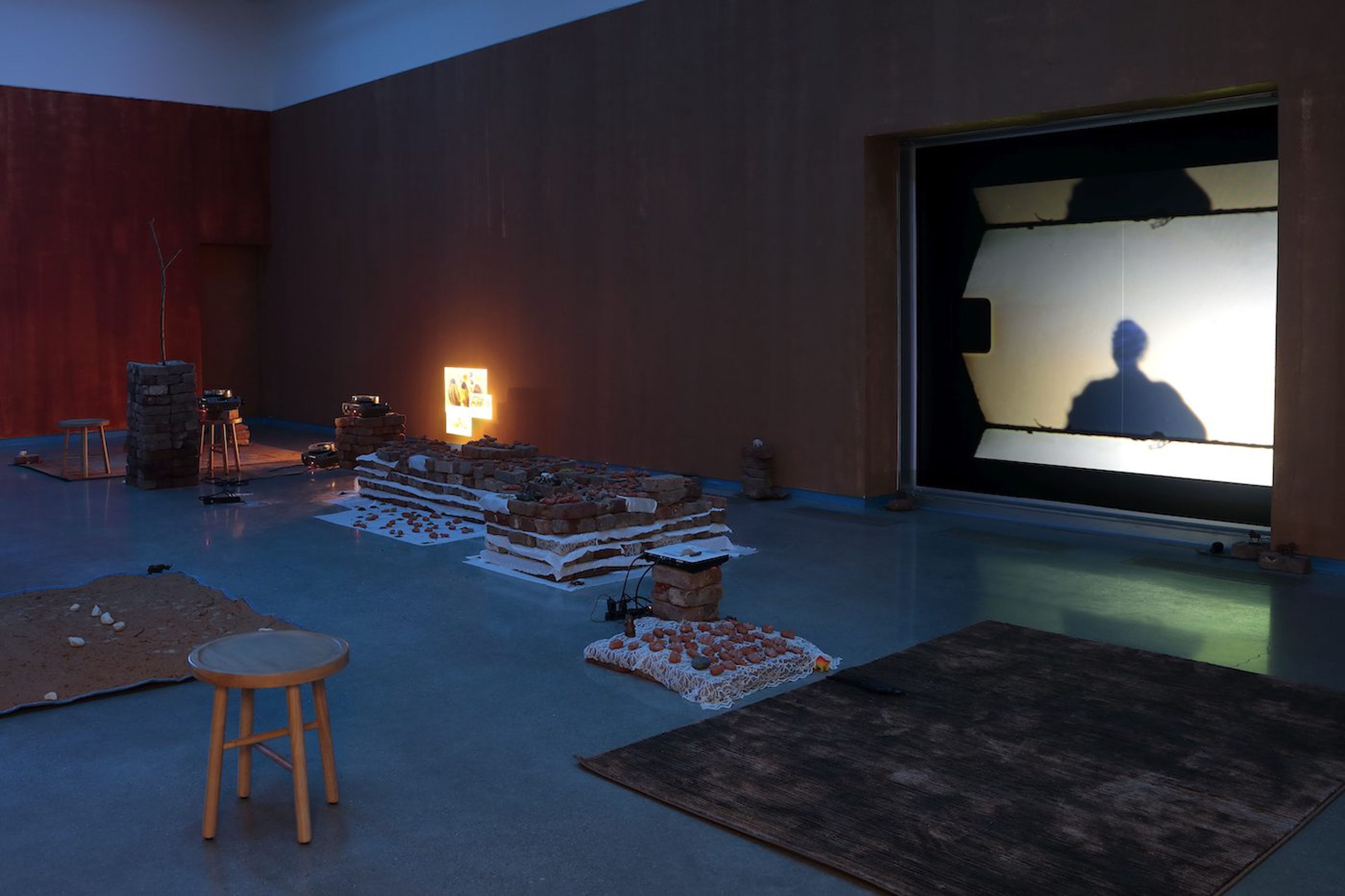 Dineo Seshee Bopape, Installation view. Courtesy of the artist and the Institute for Contemporary Art at VCU.
