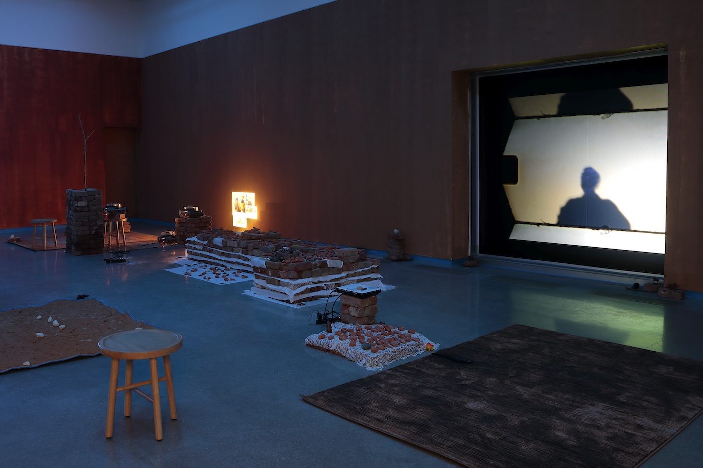 Dineo Seshee Bopape, Installation view. Courtesy of the artist and the Institute for Contemporary Art at VCU.