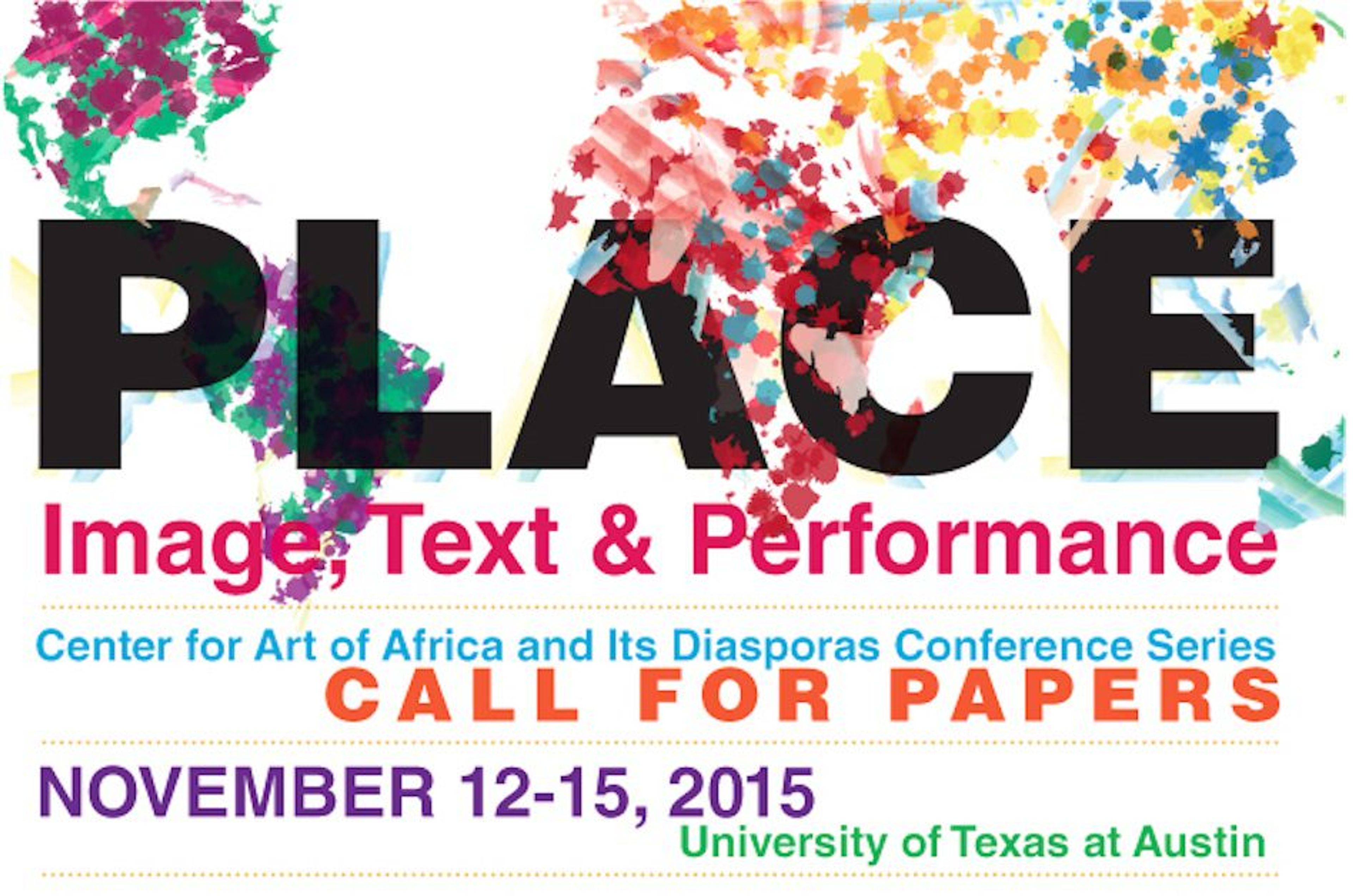 Call for Papers - PLACE: Image, Text & Performance