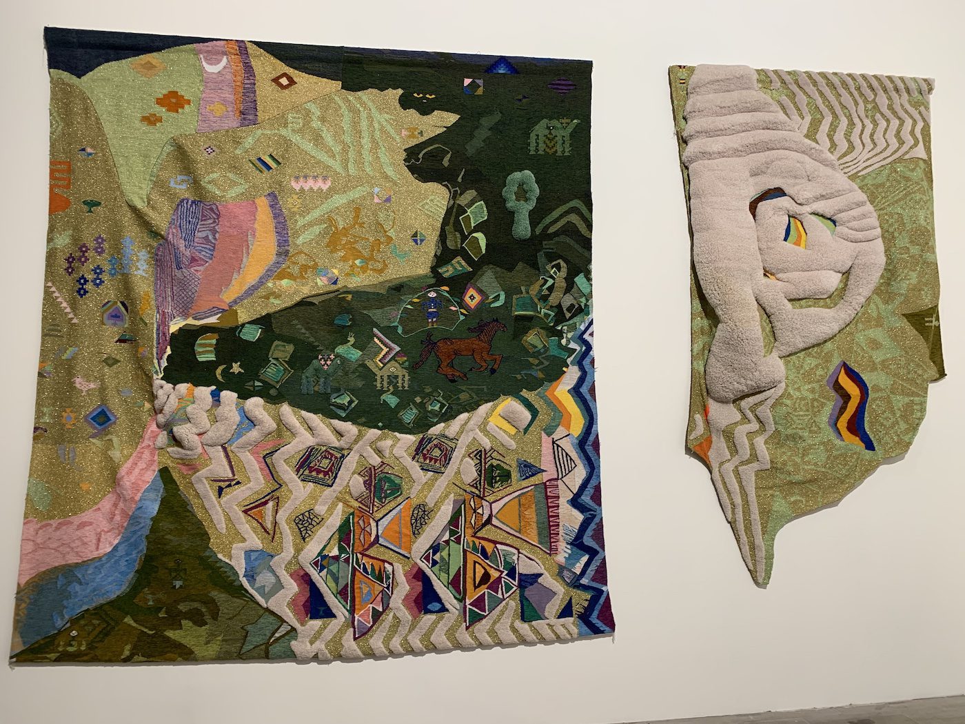 Safia Farhat, Gafsa &amp; ailleurs, 1983. Installation View of “The Milk of Dreams” at Arsenale. Photo: C&amp;