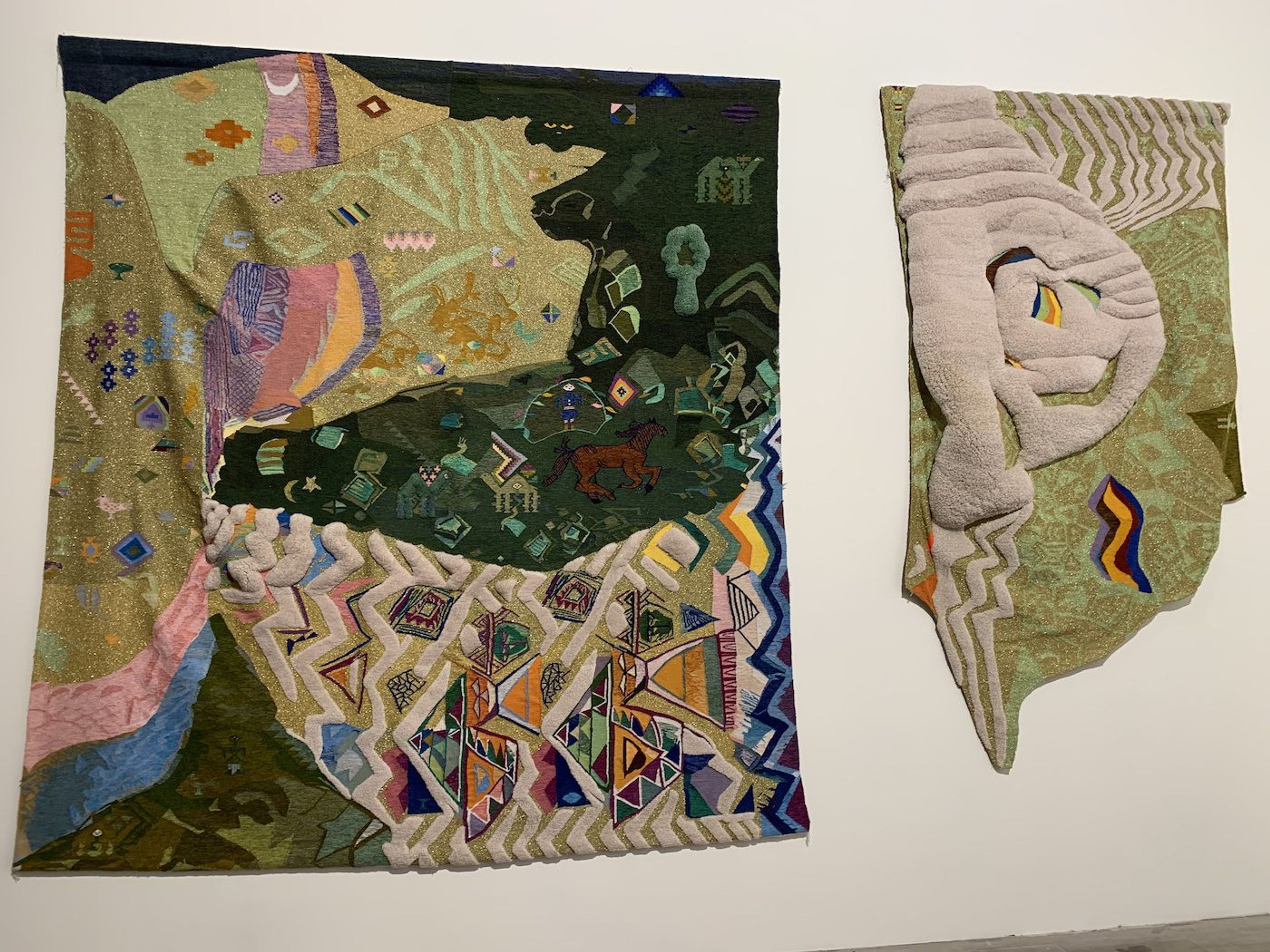 Safia Farhat, Gafsa &amp; ailleurs, 1983. Installation View of “The Milk of Dreams” at Arsenale. Photo: C&amp;