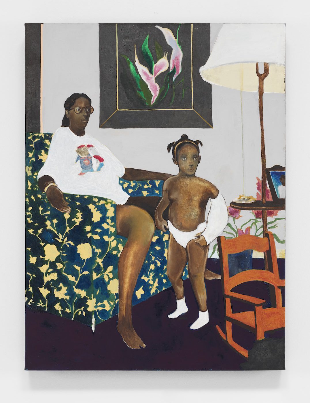 Noah Davis, Single Mother with Father Out of the Picture, 2007–2008. Private Collection © The Estate of Noah Davis. Courtesy The Estate of Noah Davis and David Zwirner.