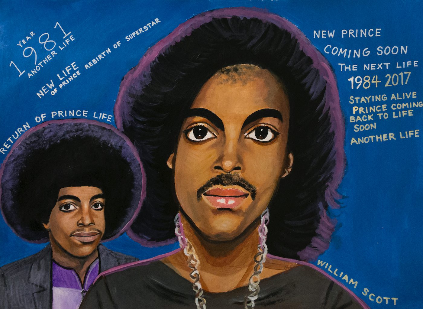 William Scott, Untitled, 2016. Courtesy of the artist and Creative Growth.