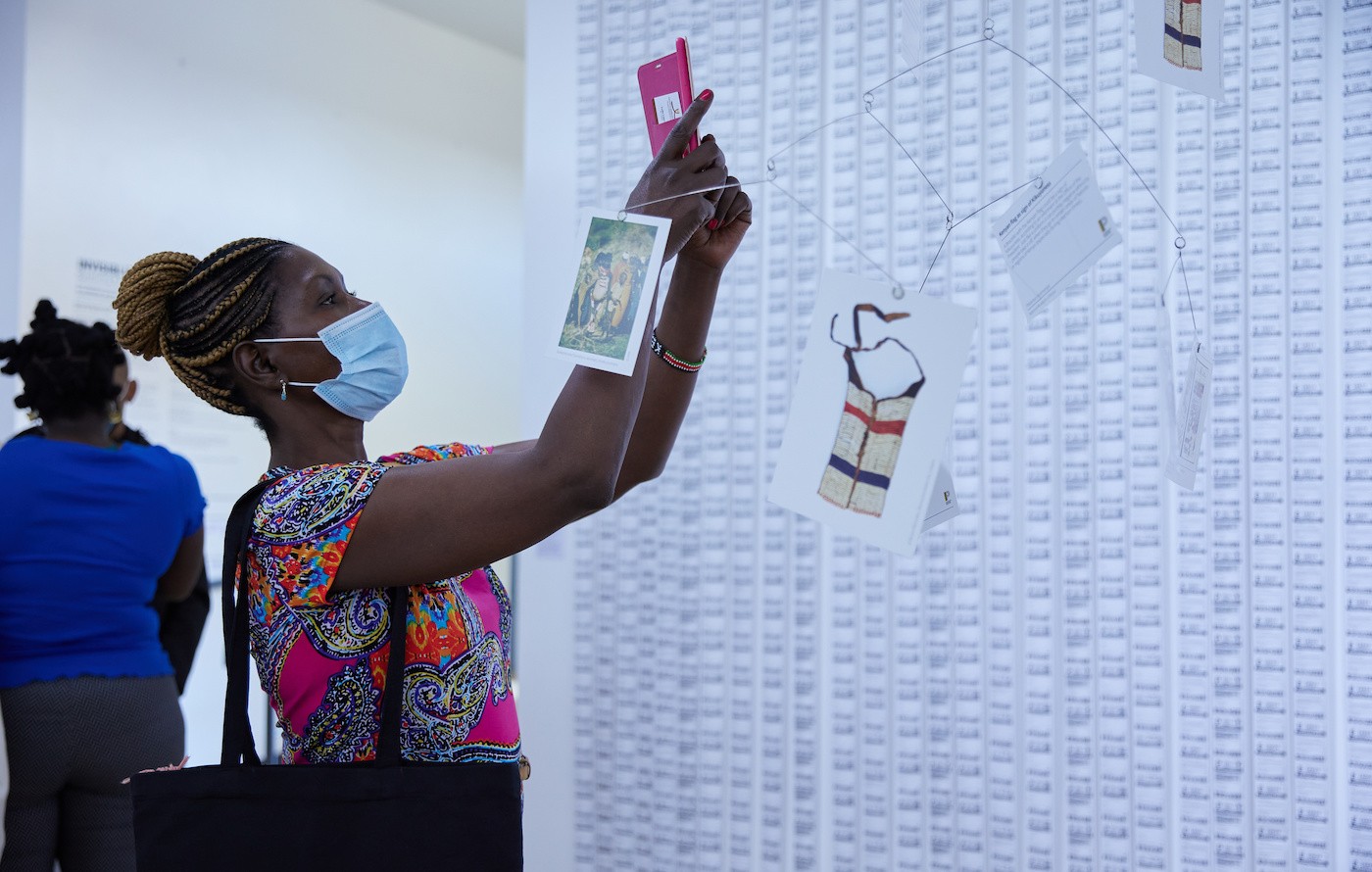 Installation View “Invisible Inventories” at National Museum of Kenya in Nairobi from 17.03. – 02.05.2021. Photo: Lamek Orina