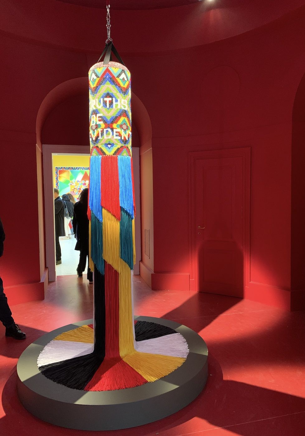 Jeffrey Gibson. Installation View of National Pavilion of USA, 60th Venice Biennale. Photo: C&