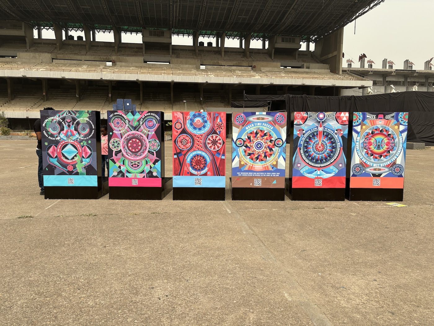 Tricky Wish, Hungerstein, 2024. Installation view of Lagos Biennale 2024 at Tafawa Balewa Square. Photo: Sinazo Chiya