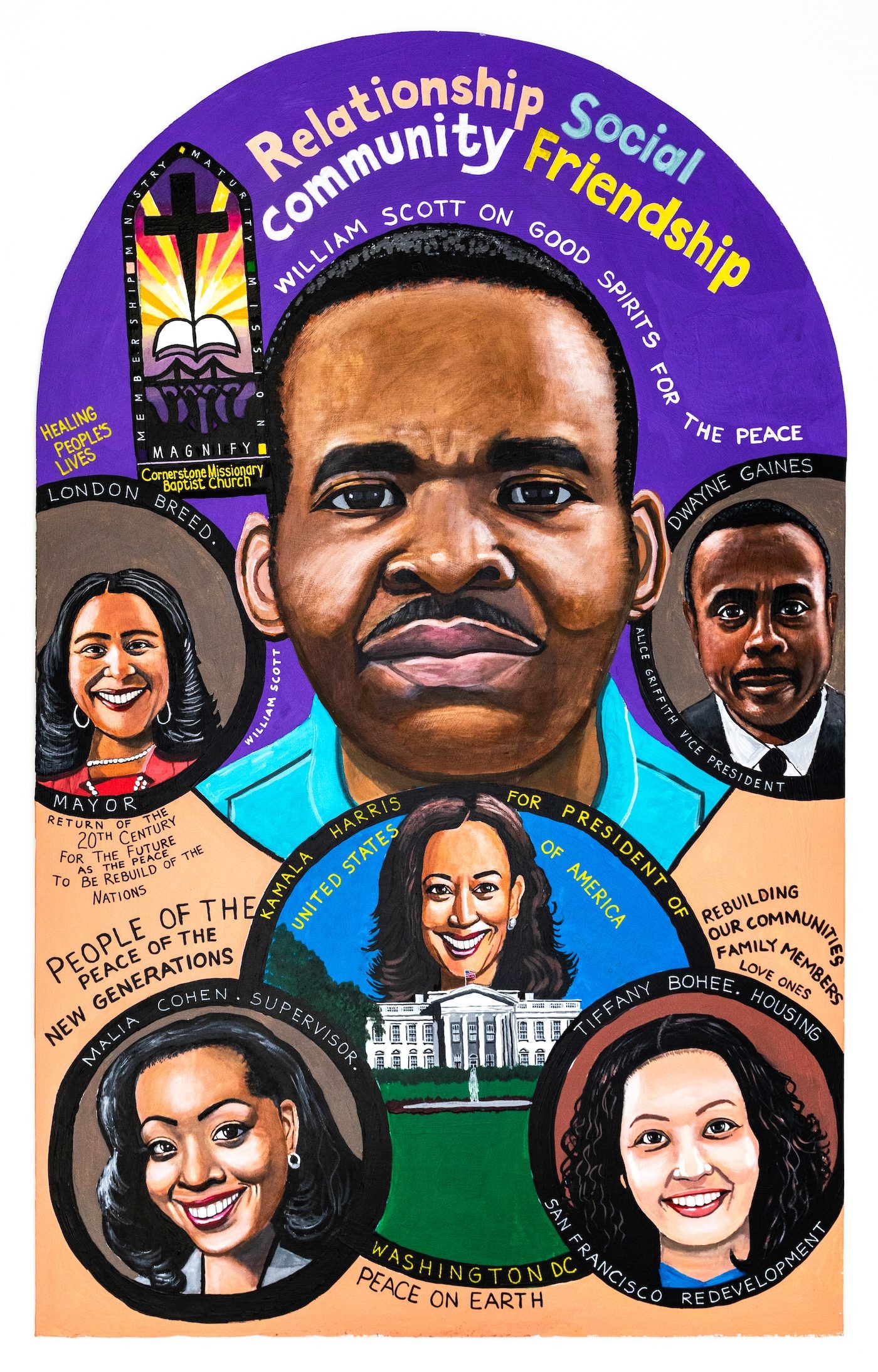 William Scott, Untitled, 2019. Courtesy of the artist and Creative Growth.