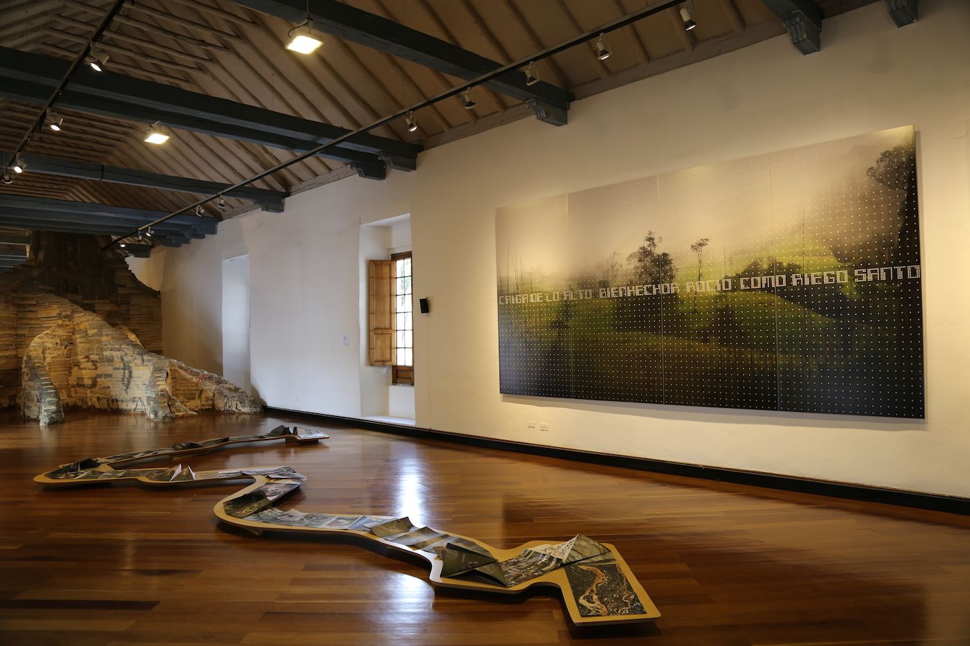 Carolina Caycedo, Serpent River Book, 2017. Fold-out book, 72 pages. Commissioned by LACMA for “A Universal History of Infamy” in collaboration with Creative Capital and the Art Museum of the National University of Colombia. Photo: Ana Luisa González.