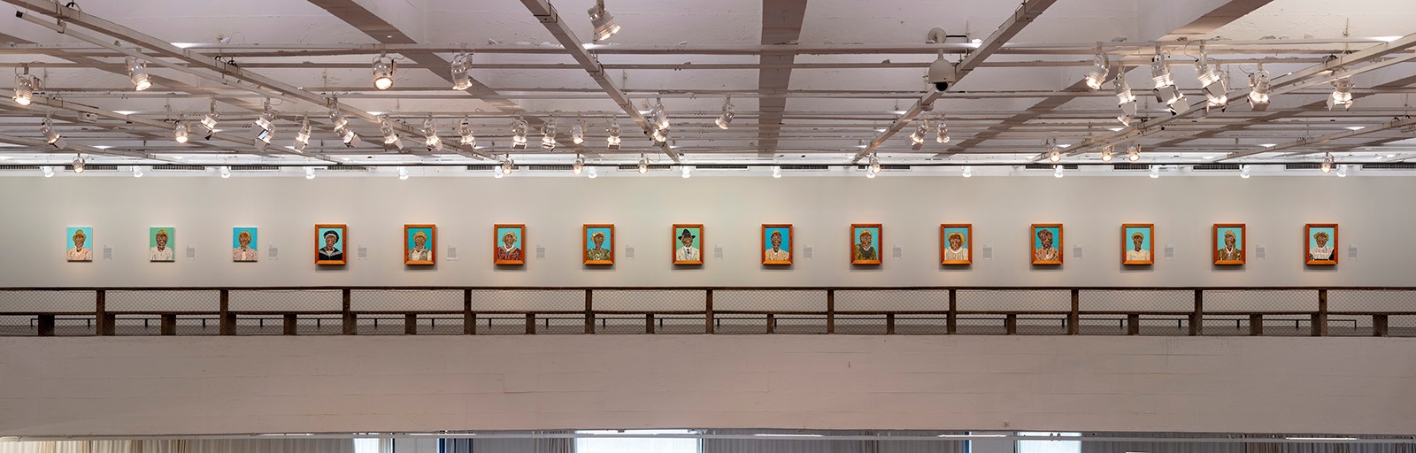 View from "Dalton Paula: Brazilian Portraits", 2022, MASP. Photo: Isabella Matheus