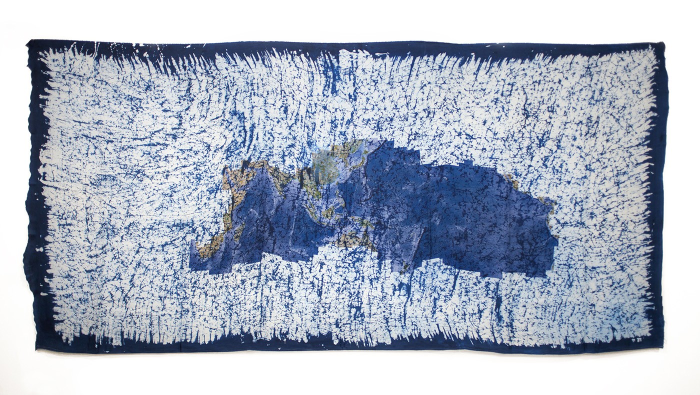 Yee I-Lann, The Orang Besar Series: Fluid World, 2010. Image courtesy Silverlens and the artist.