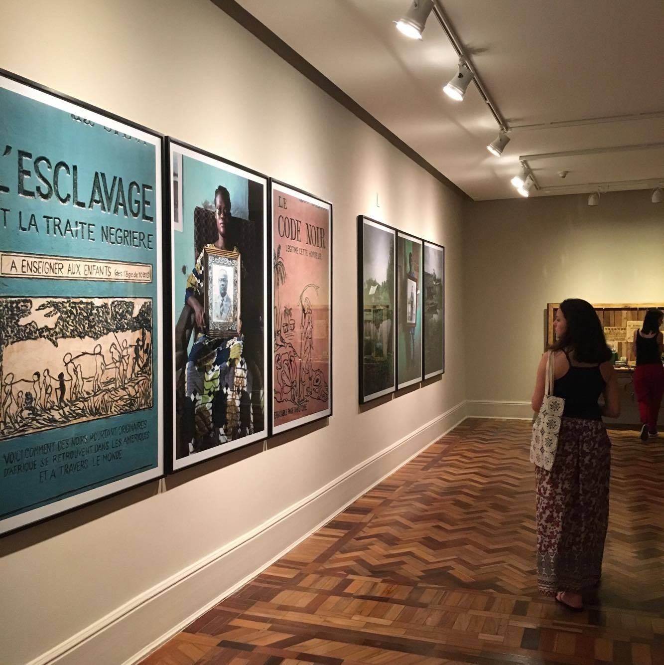 Untitled triptych-code noir, Leonce Raphael Agbodjelou, Benin. Foto: Luísa Lombardi