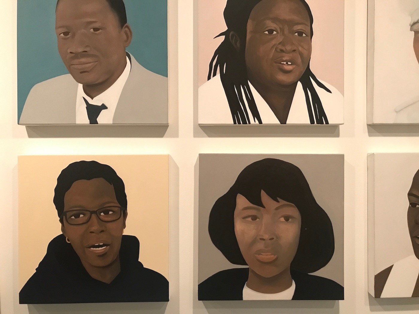 Thenjiwe Niki Nkosi , Heroes. Installation view at Sharjah Biennial 15. Photo: C&.