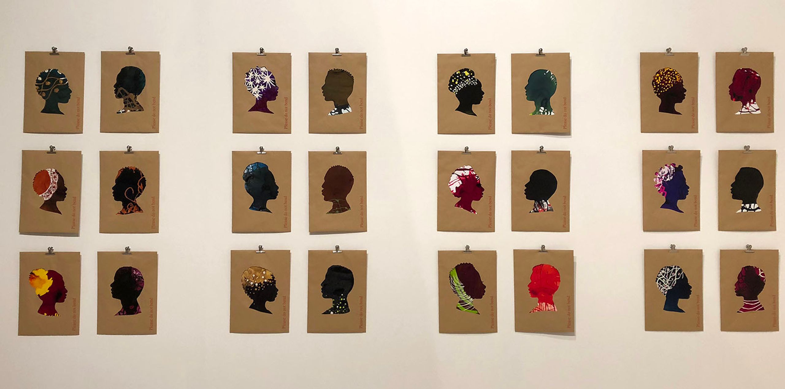 Please do not bend, 2018, by Mary Evans.