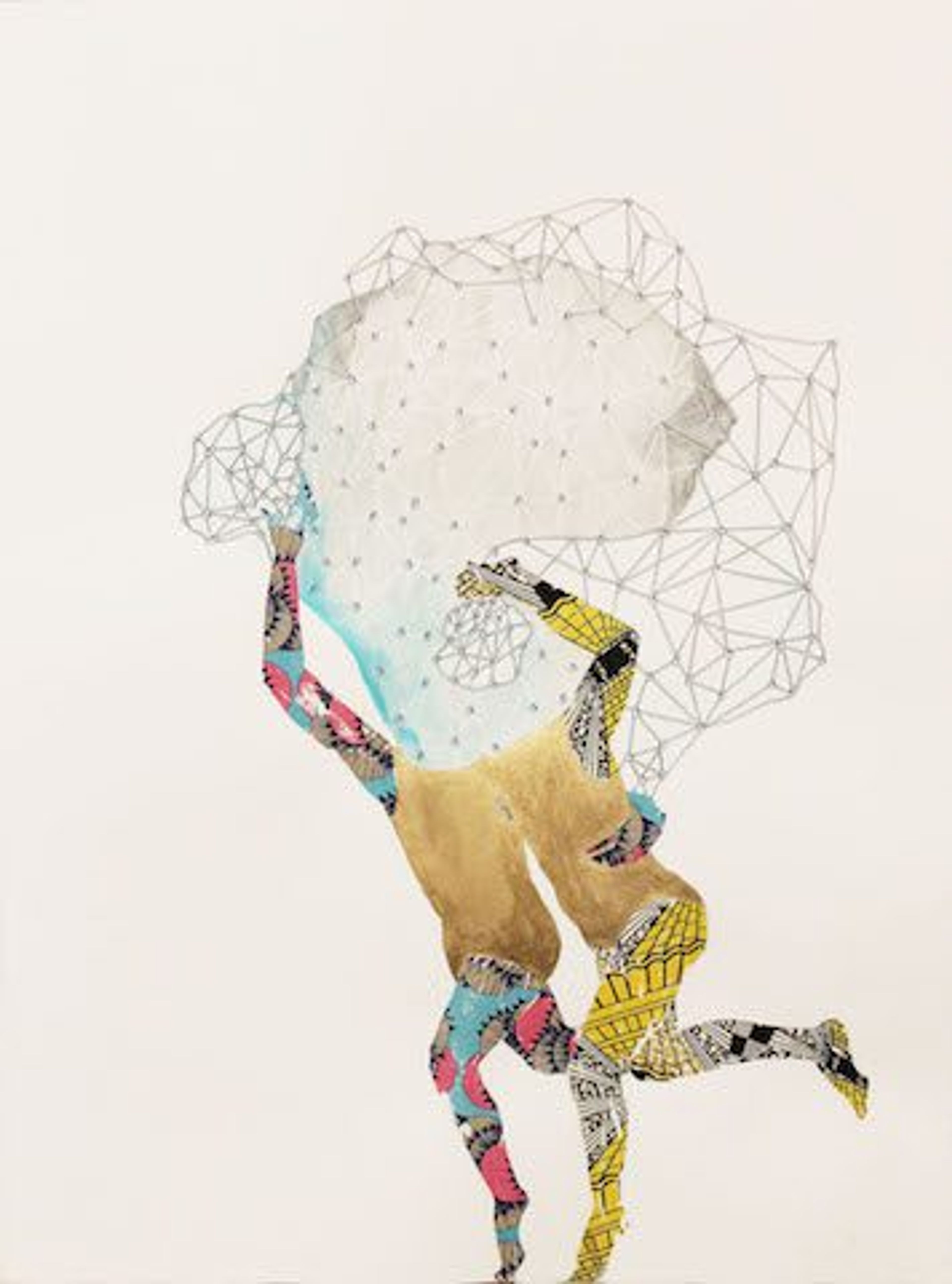 ruby onyinyechi amanze, carrying a cloud is easy, if you know how, 2015. Drawing. Courtesy of the artist and Mariane Ibrahim Gallery
